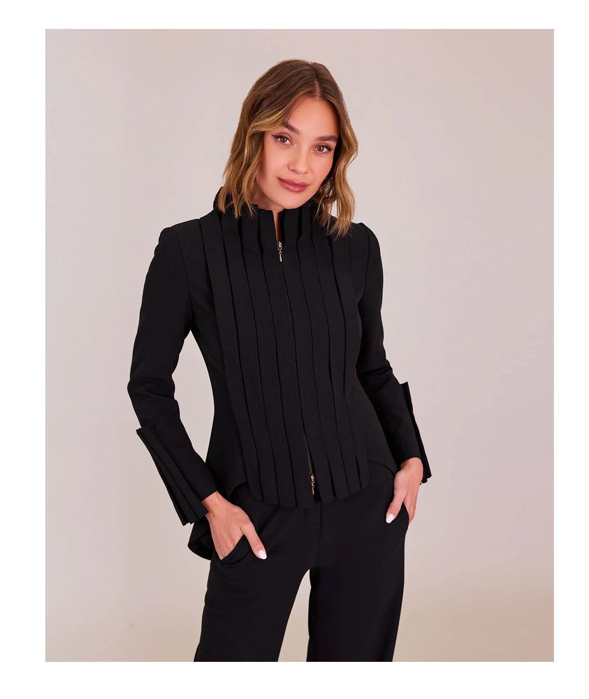 ANNE FONTAINE Secret Tuxedo Jacket in Black Size S / US 4 / IT 40 - 4 Thumbnail