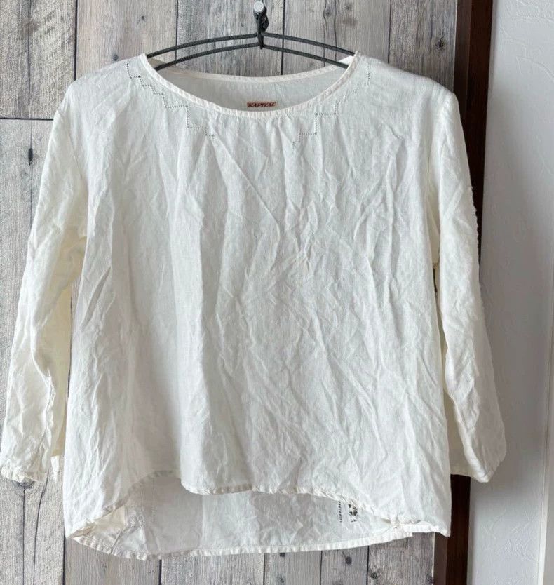 Kapital Embroidered Linen Tunic with Roll-up Sleeves-2506 Size US M / EU 48-50 / 2 - 5 Thumbnail