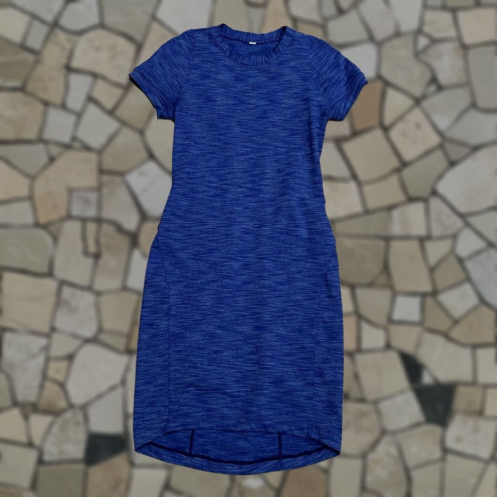 Lululemon VINTAGE Lululemon Dress Go Where To Blue Short Sleeve Women's 4 Size 27" / US 4 / IT 40 - 1 Thumbnail