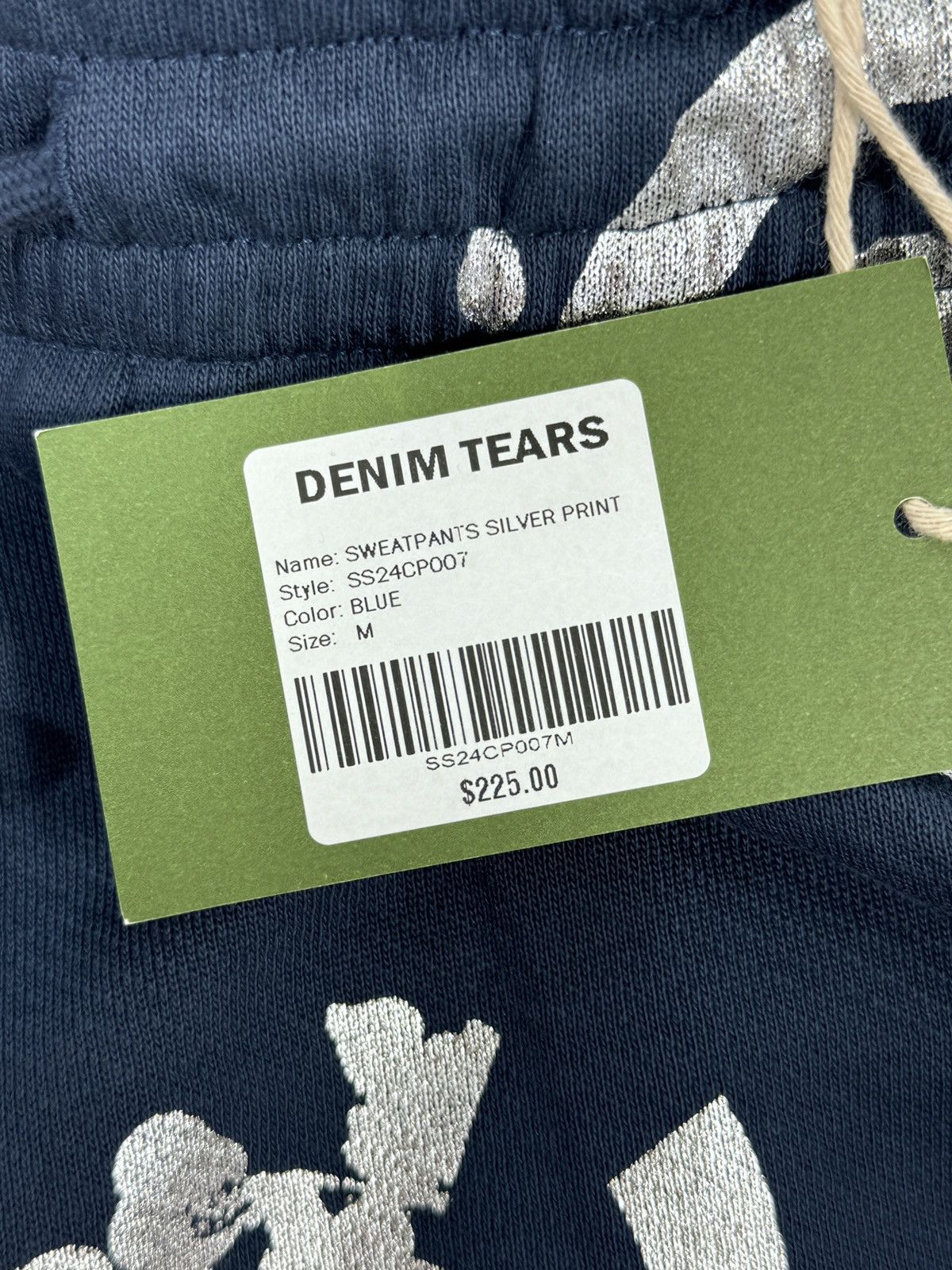 DENIM TEARS x BSTROY SILVER LOGO PRINT JOGGERS Size US 32 / EU 48 - 6 Thumbnail