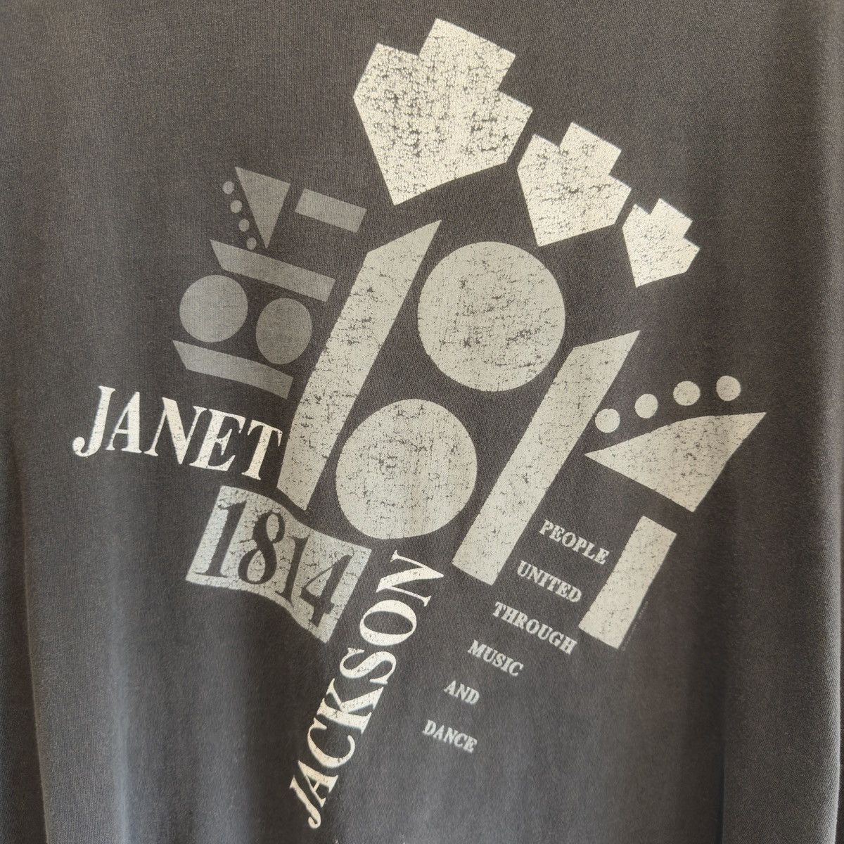Band Tees × Vintage 1990 Janet Jackson Rhythm Nation World Tour T-shirt Size US XL / EU 56 / 4 - 4 Thumbnail
