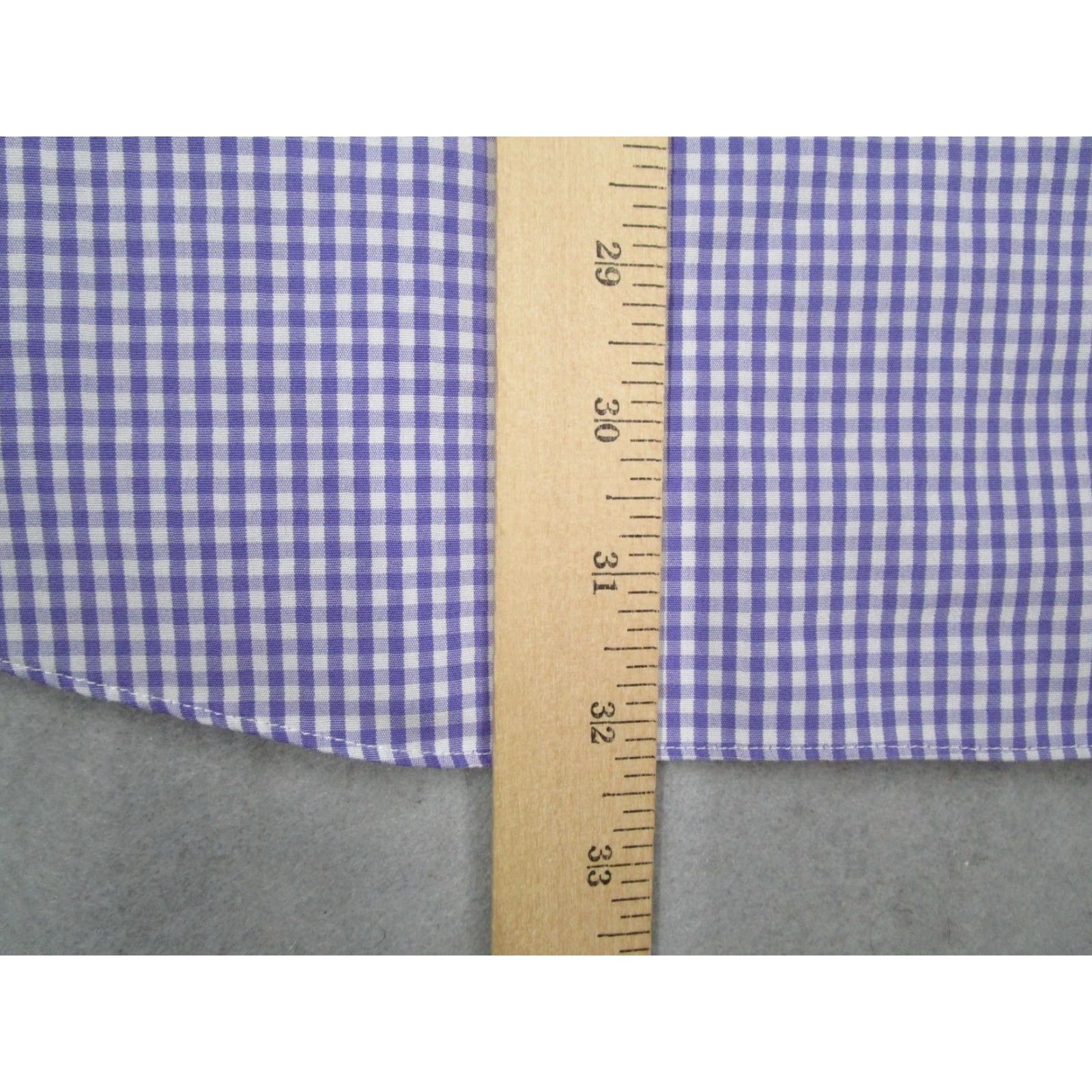 Brooks Brothers VINTAGE? No, not vintage. Brooks Brothers Madison Dress Shirt Mens 17.5 34 Purple Button Up Supima Blend Size 34R - 6 Thumbnail