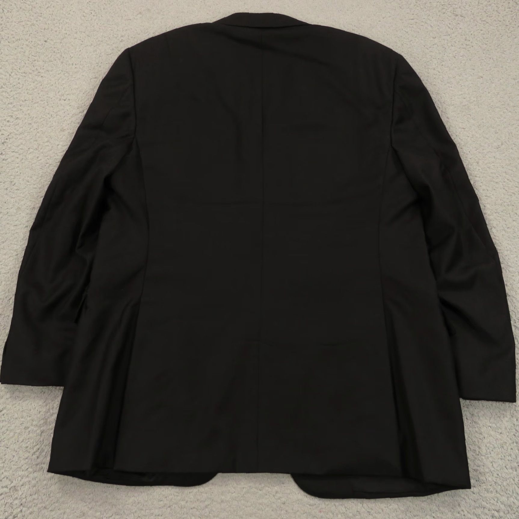 Canali Canali 1934 Blazer Wool Black 44R 2 Button Formal Jacket Single-Breasted Notch Lapel Double-Vented Mens Vintage No N/A Size 44R - 6 Thumbnail