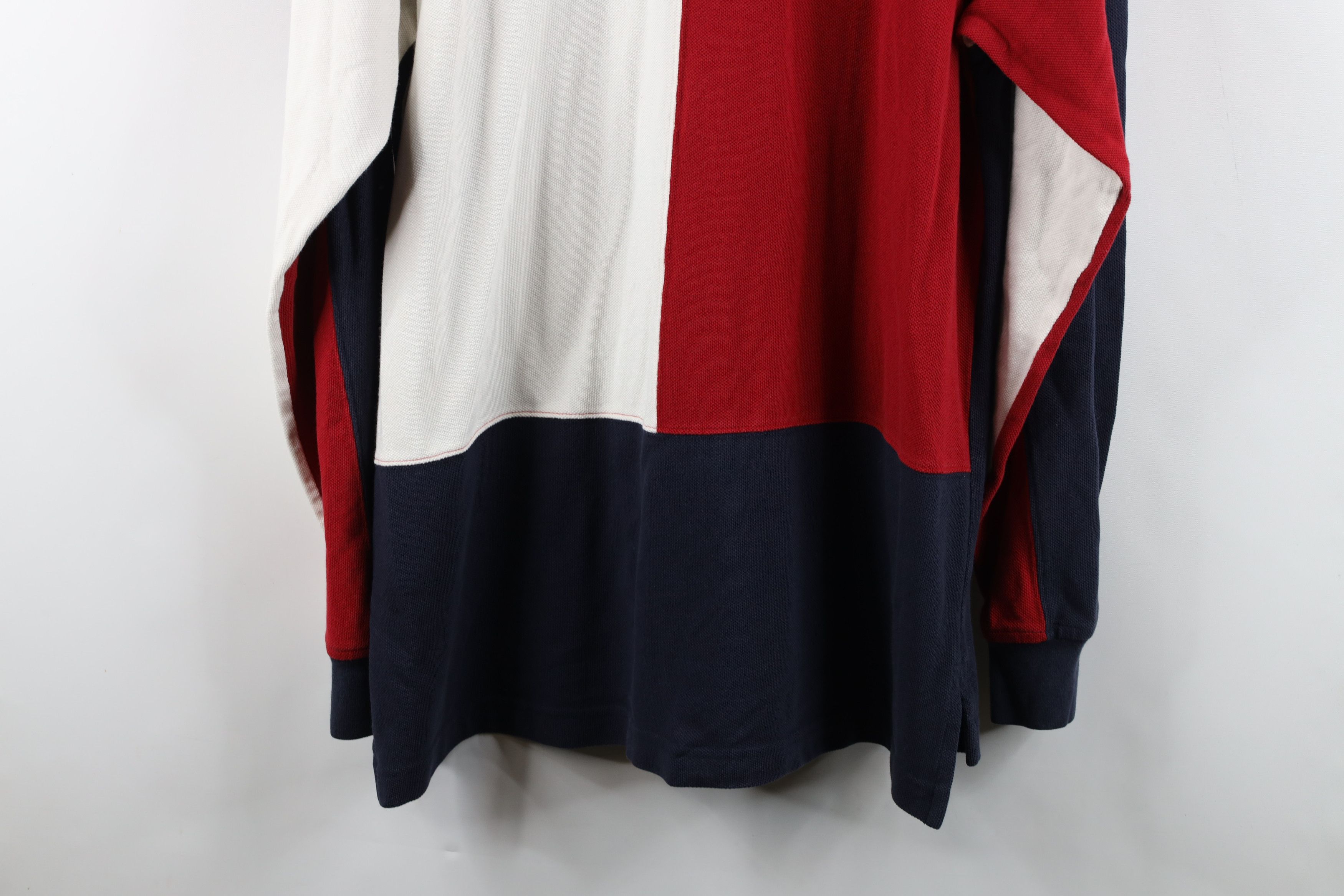 Tommy Hilfiger Vintage 90s Tommy Hilfiger Big Logo Long Sleeve Rugby Polo Size US L / EU 52-54 / 3 - 16 Thumbnail