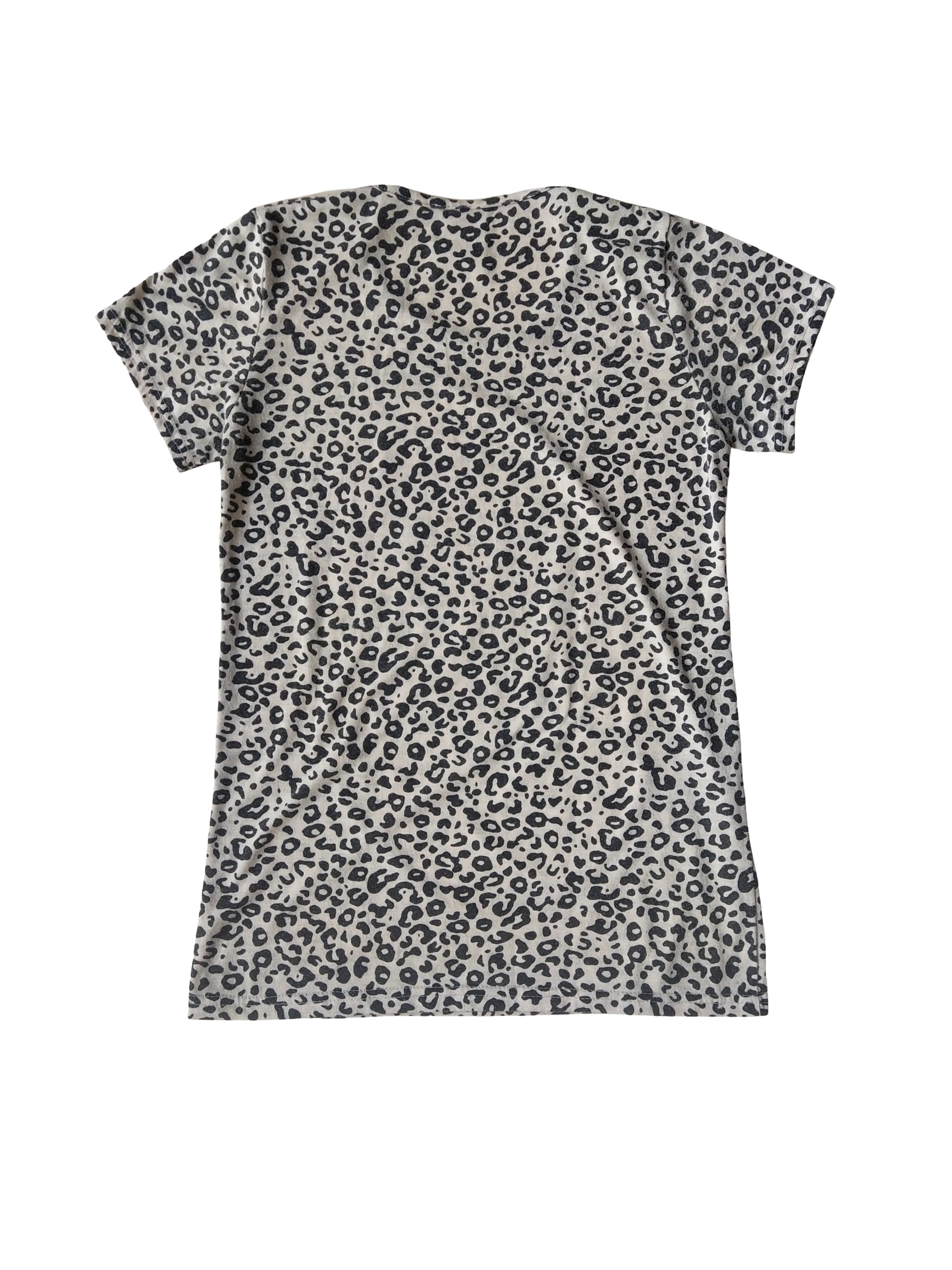 Hysteric Glamour Vintage Y2K Pop Art Face Leopard AOP Thin Grunge T-Shirt Size M / US 6-8 / IT 42-44 - 4 Thumbnail