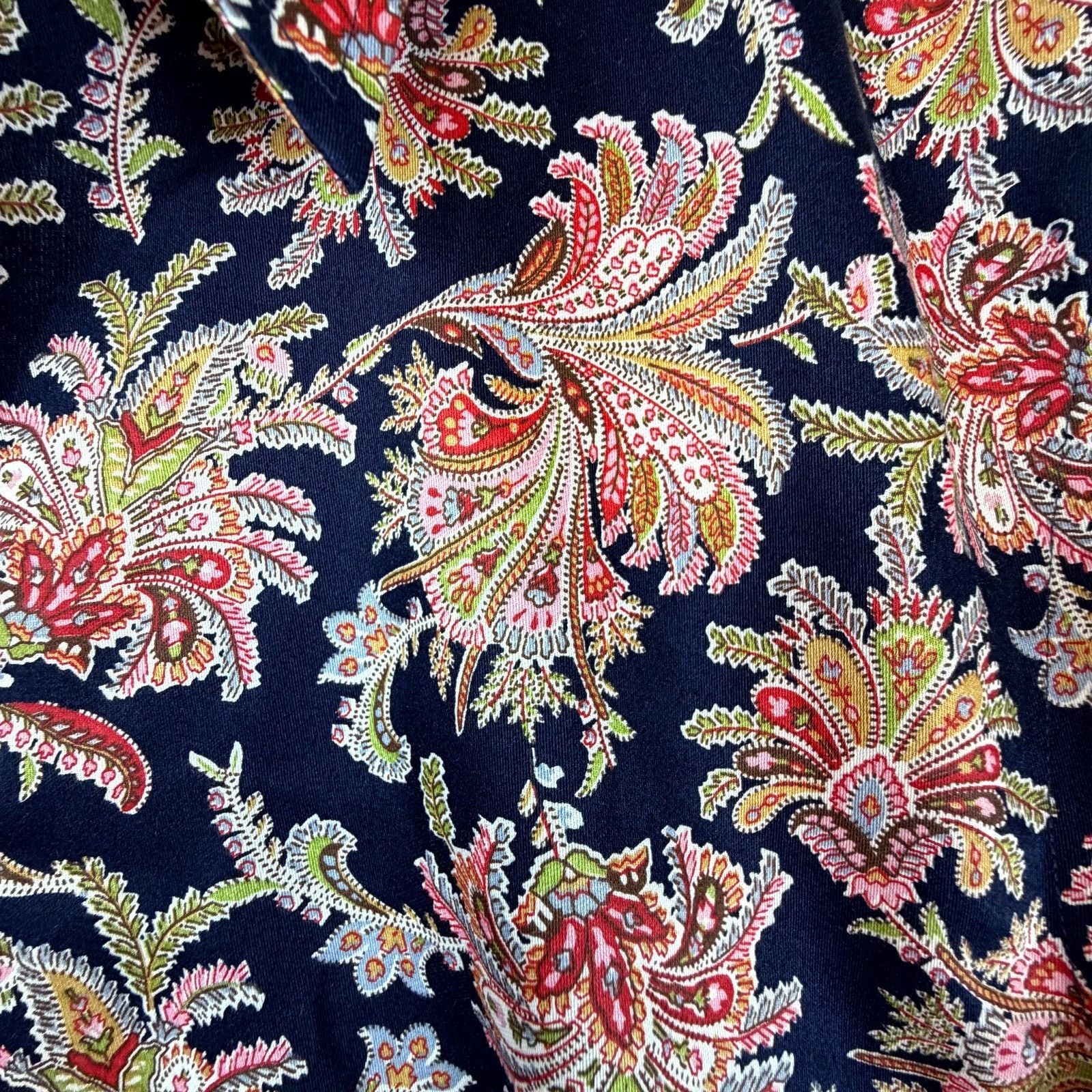 Chaps Chaps NoIron Shirt Women 1X Busy Colorful Maximalist Paisley Size XL / US 12-14 / IT 48-50 - 4 Thumbnail