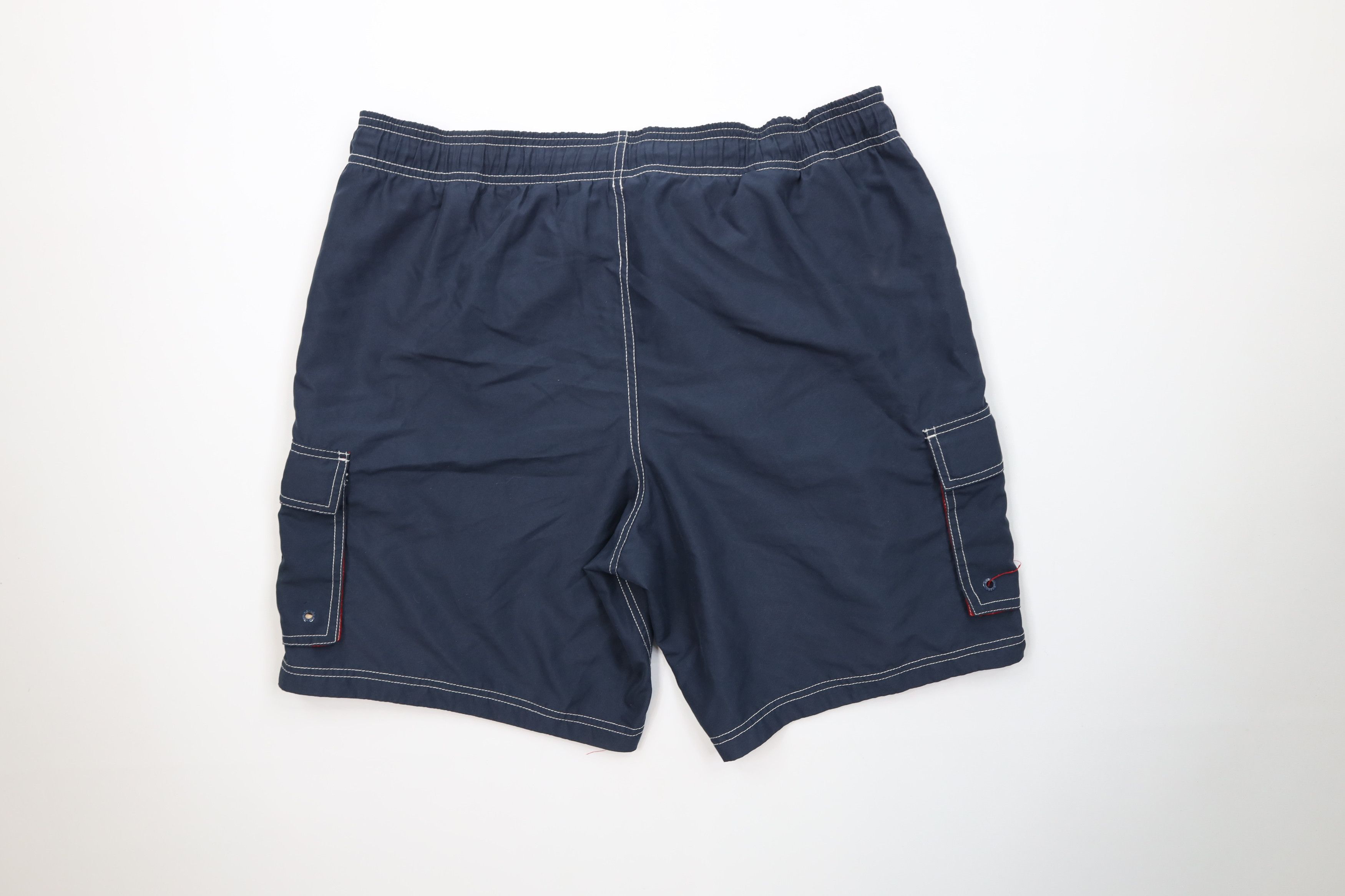 Speedo Vintage Speedo Spell Out Lined Cargo Shorts Swim Trunks Blue Size US 32 / EU 48 - 8 Thumbnail