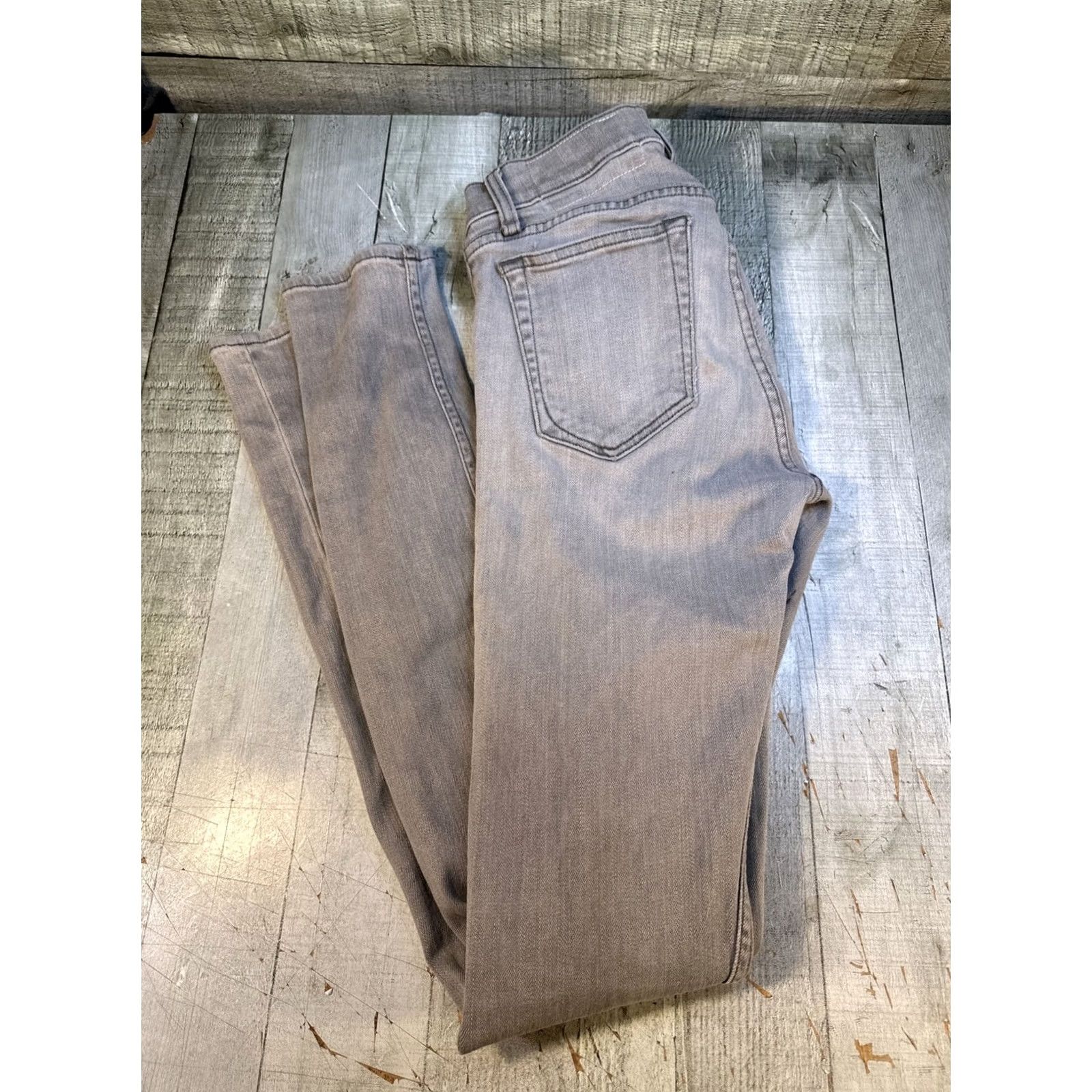 Rag & Bone VINTAGE Rag and Bone Jeans Mens 29x34 Grey Denim Skinny Leg Button Fly Pants Size US 29 - 3 Thumbnail