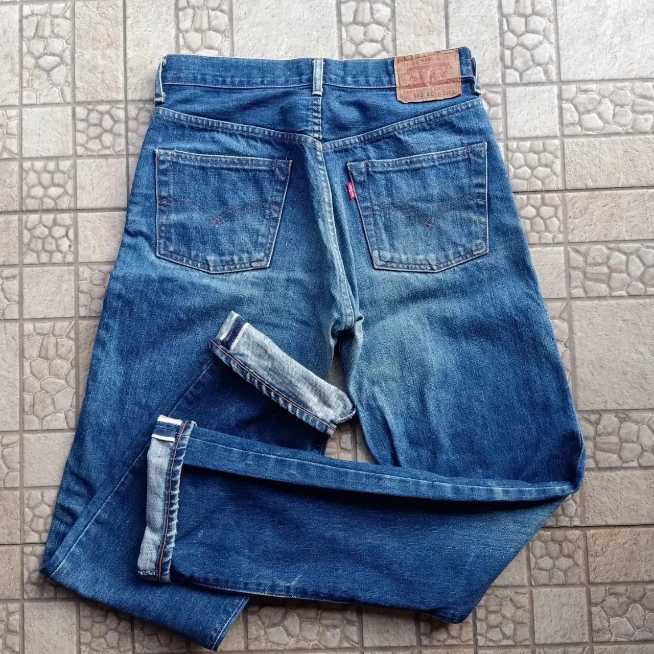 Vtg Levis 502 xx Big E Selvedge Denim