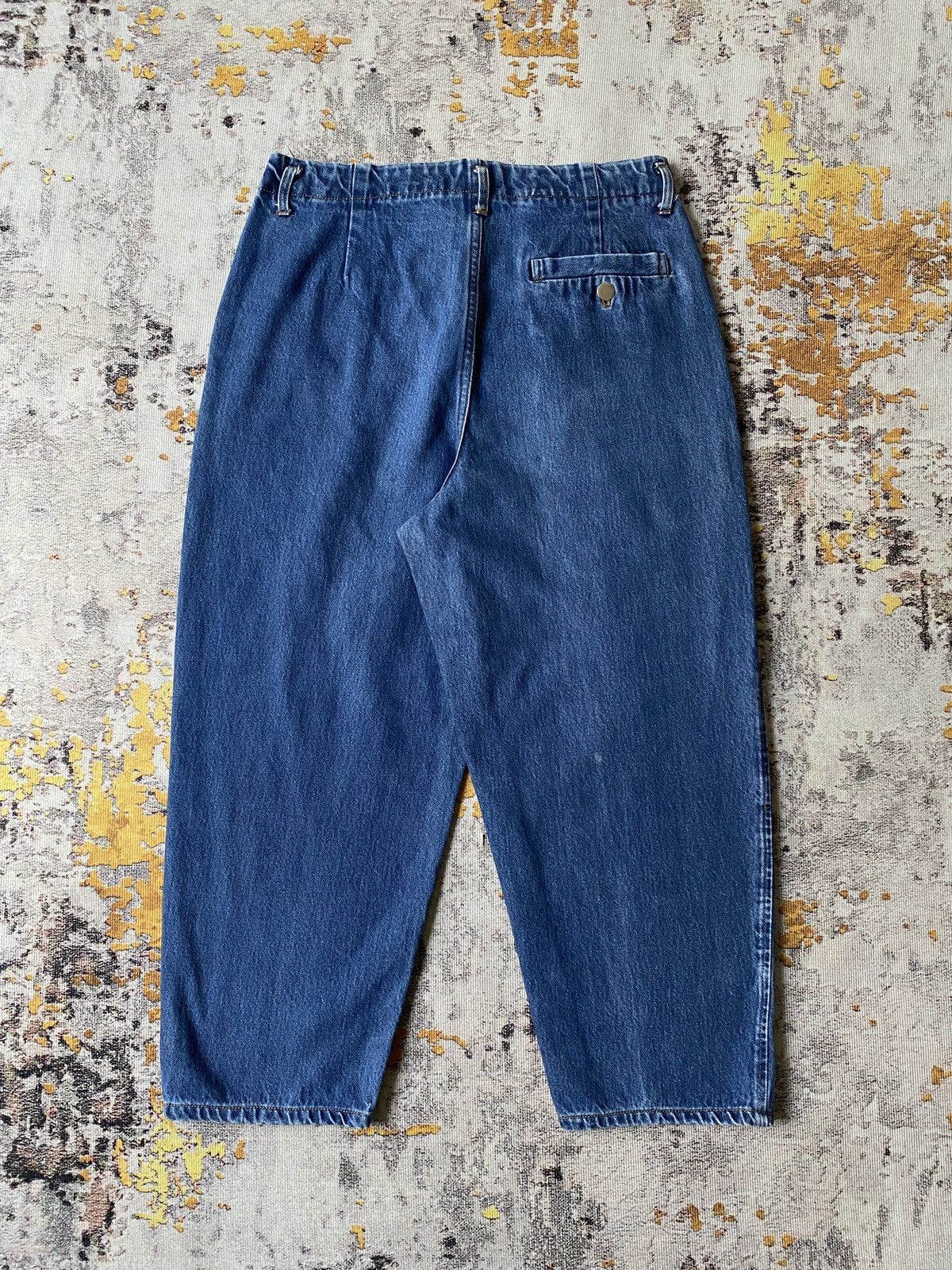 Comme des Garcons Homme Vintage 80’s Comme Des Garcons Homme Cropped Baggy Jeans Size US 31 - 4 Thumbnail