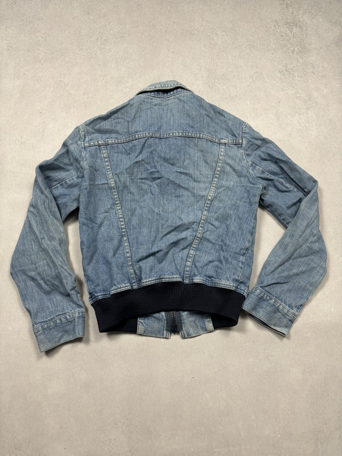 Wrangler Vintage Wrangler Zip Up Denim Trucker Jacket 80s Rare Faded Size XS / US 0-2 / IT 36-38 - 10 Thumbnail