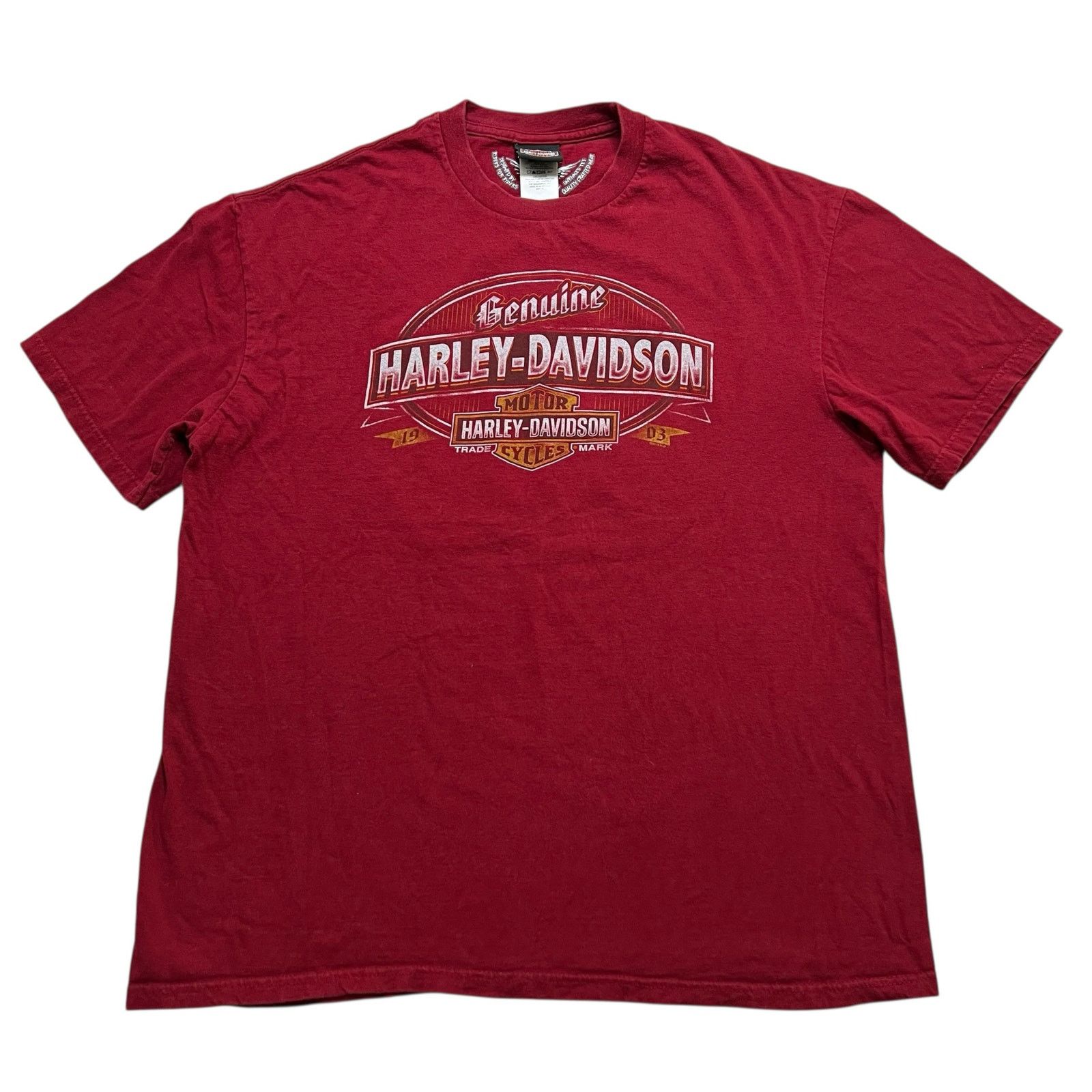 Harley Davidson Vintage Harley-Davidson Carson City Nevada Red T-Shirt Sz XL Size US XL / EU 56 / 4 - 1 Thumbnail