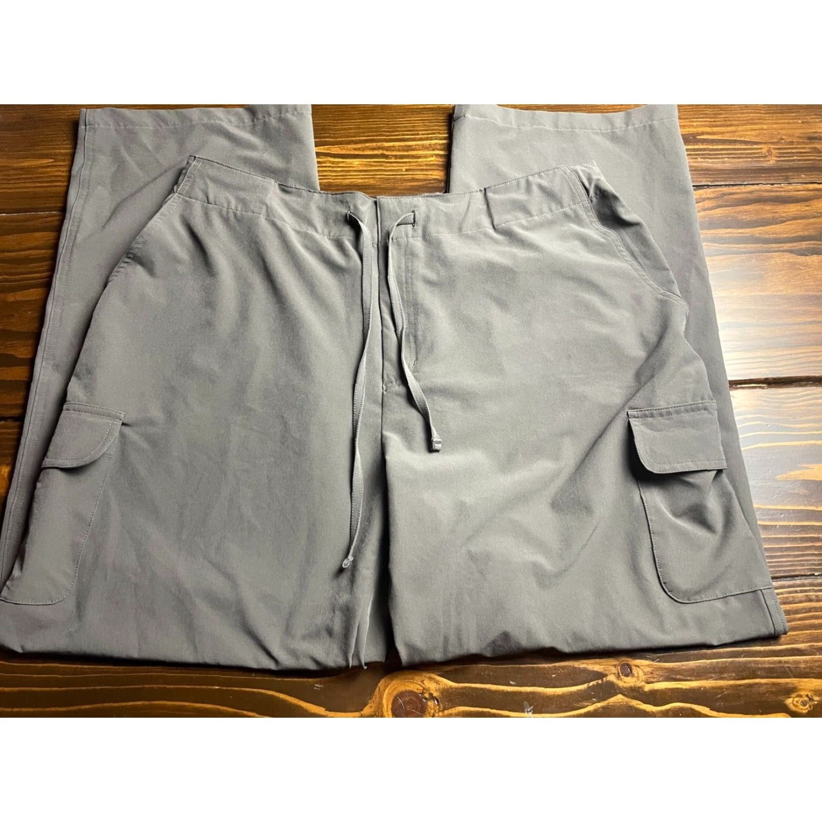 Jockey Jockey Pants Women's XL Gray Cargo Activewear Size 25" / US 0 / IT 36 - 2 Thumbnail