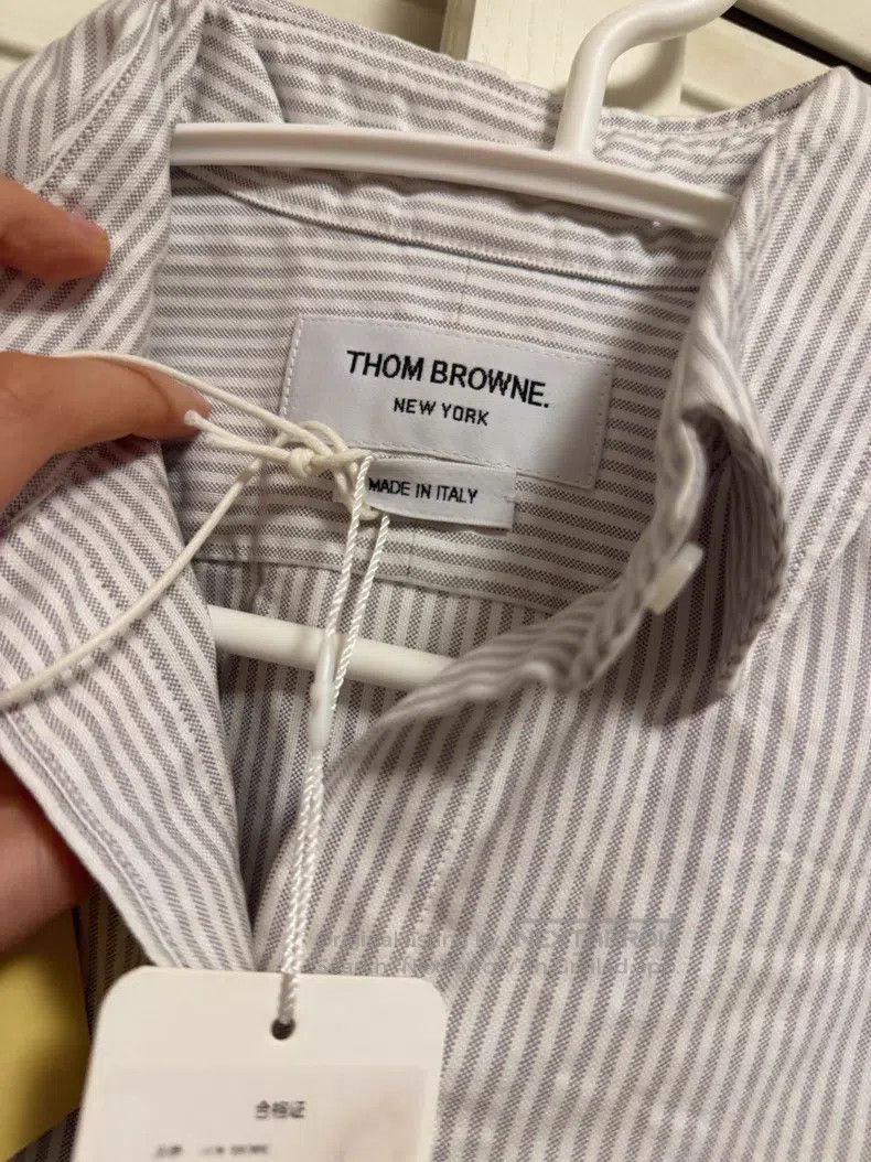 Thom Browne Thom Browne Narrow Striped Shirt Size US XS / EU 42 / 0 - 7 Thumbnail