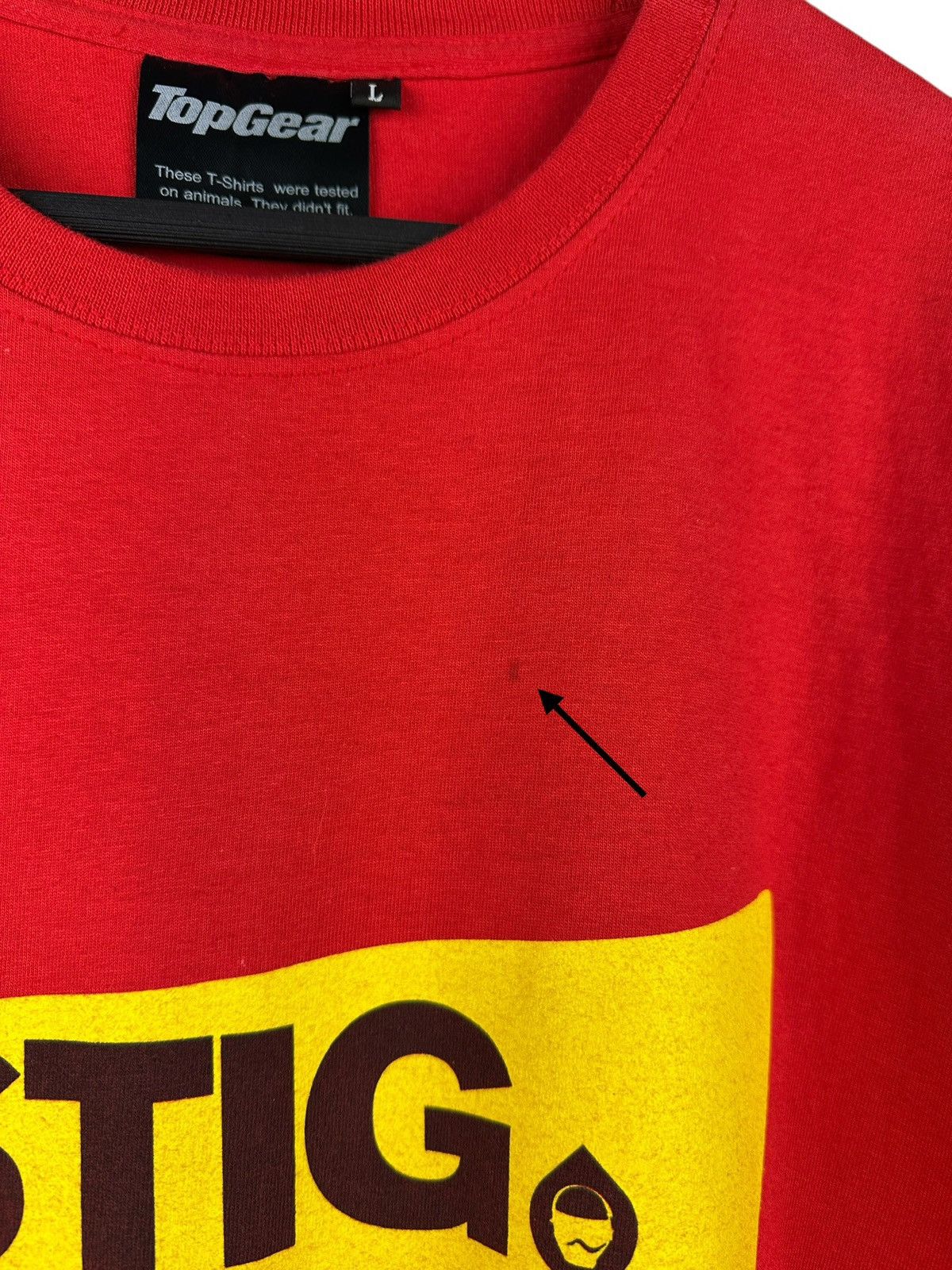 Vintage Top Gear Stig “Some Say His Tears Are Adhesive” T-Shirt Size US L / EU 52-54 / 3 - 6 Thumbnail