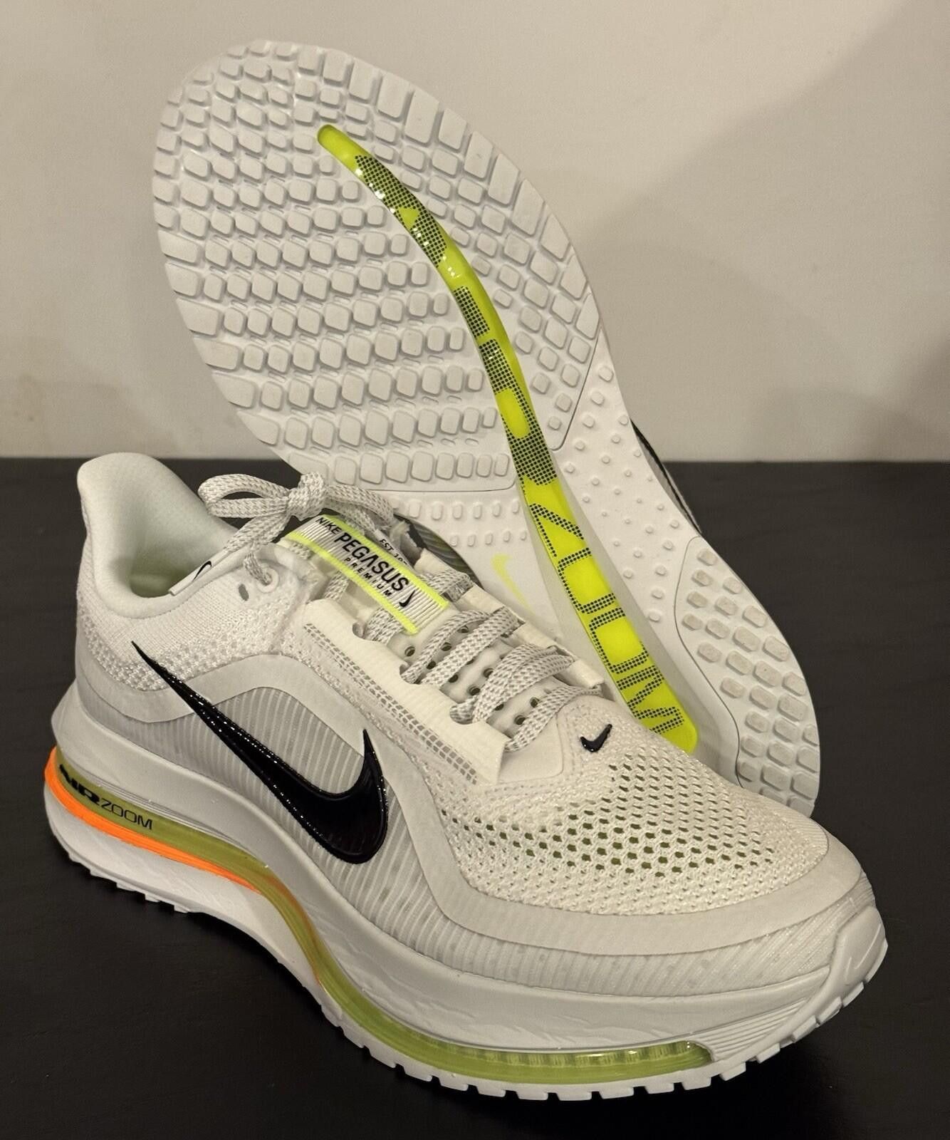 Nike Nike Air Zoom Pegasus Premium White Volt Black Size US 10.5 / EU 43-44 - 6 Thumbnail