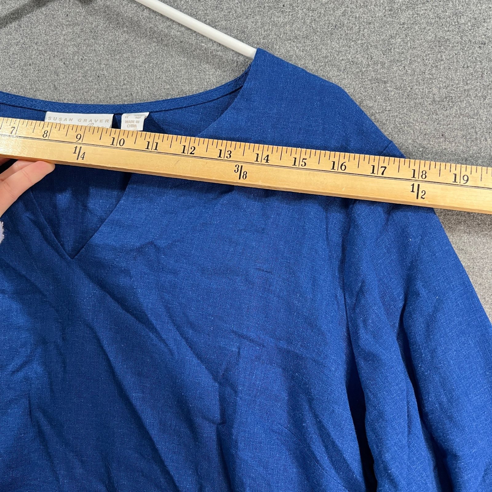 Other Susan Graver Pure Linen Blend Split-Neck Tunic Size S / US 4 / IT 40 - 6 Thumbnail