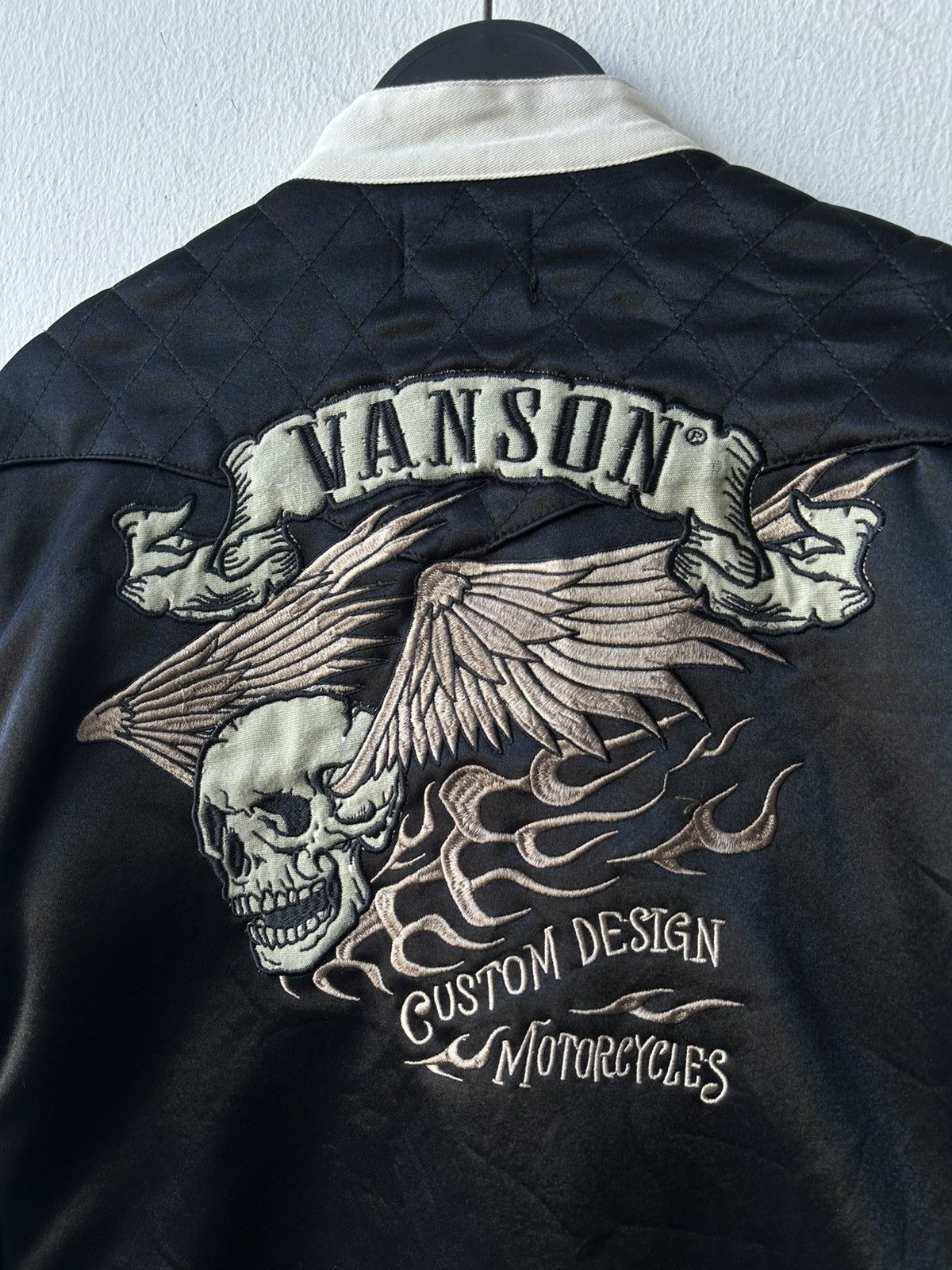 Vanson Leathers Vanson Motorcycle Jacket Skull Falmes Jacket Size US XL / EU 56 / 4 - 15 Thumbnail