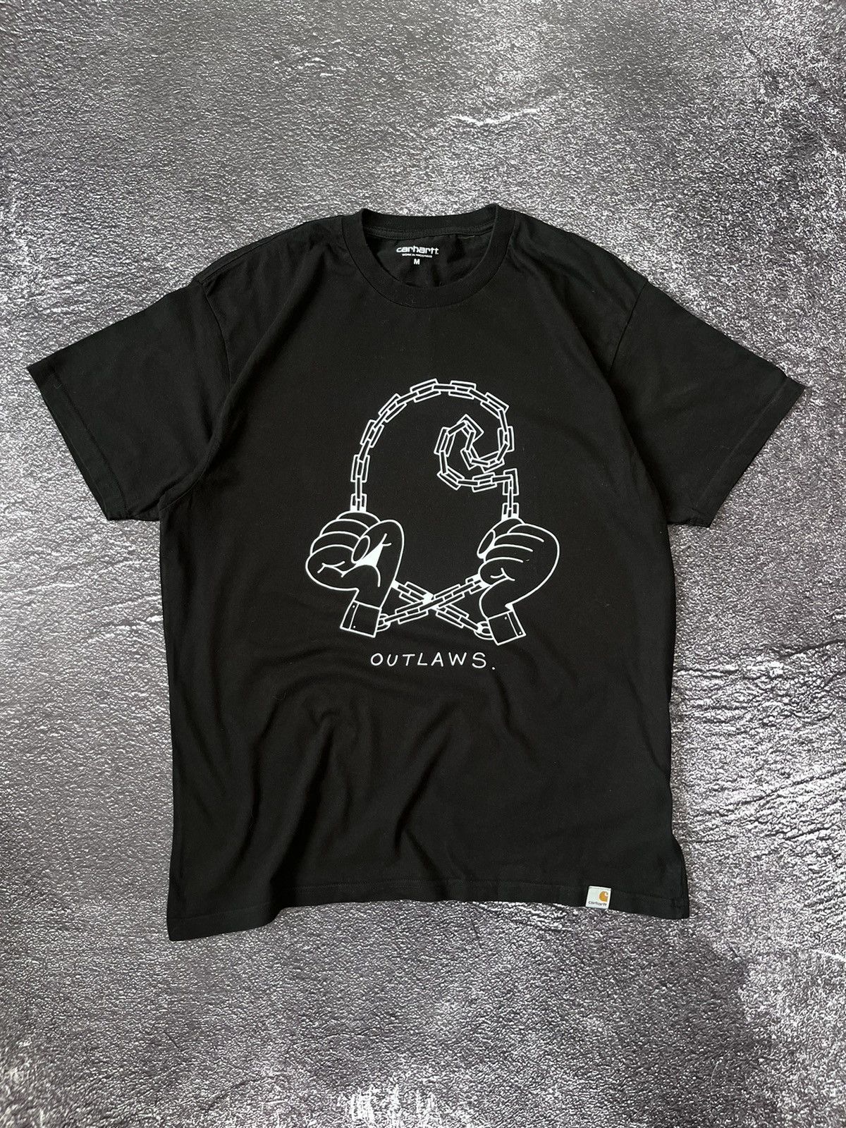Carhartt Rare Carhartt Outlaws Logo T Shirt M Size US M / EU 48-50 / 2 - 1 Thumbnail