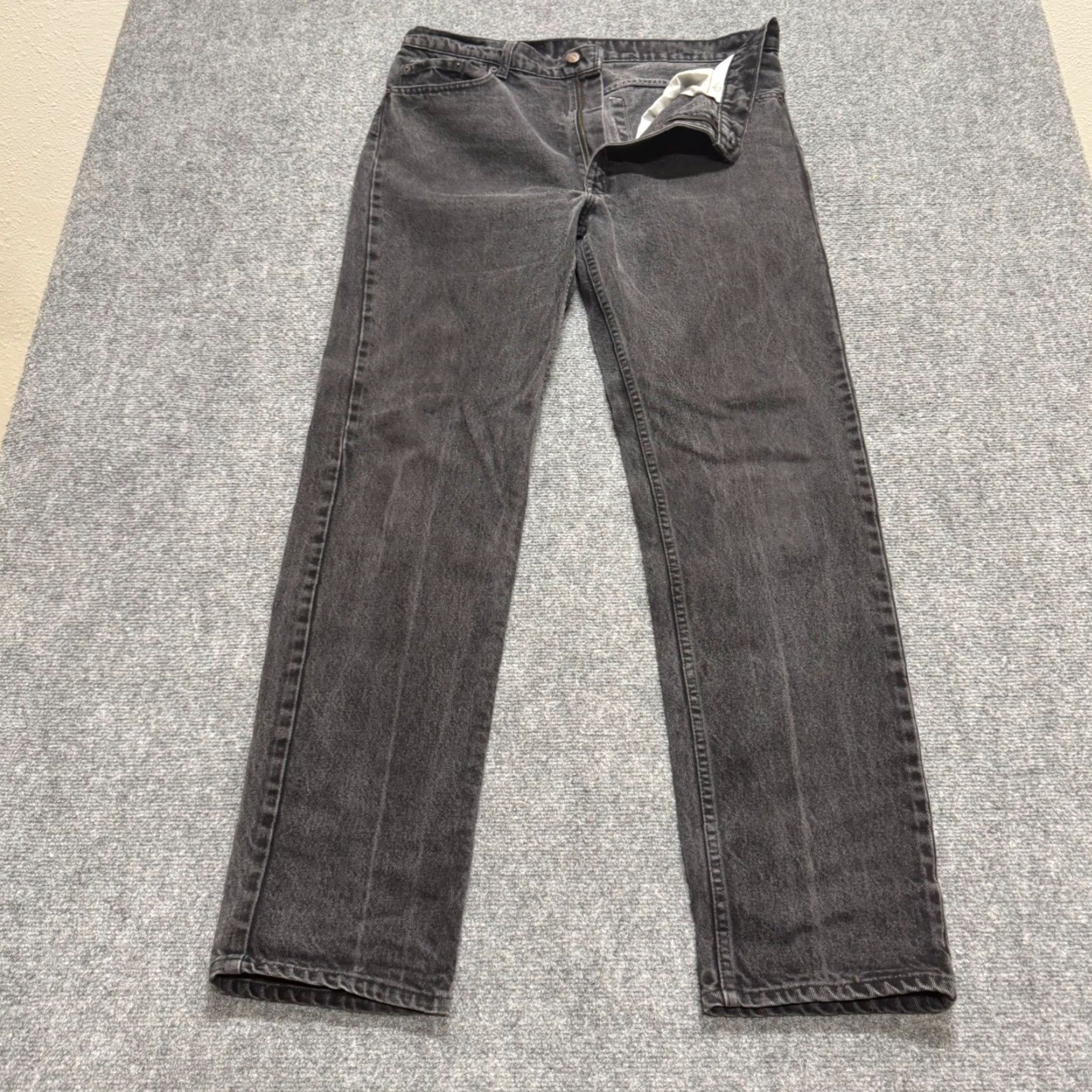 Vintage VINTAGE Levis 505 Jeans Mens 38x34 USA Made Paper Tag Black 90s Y2K Straight Size US 38 / EU 54 - 3 Thumbnail