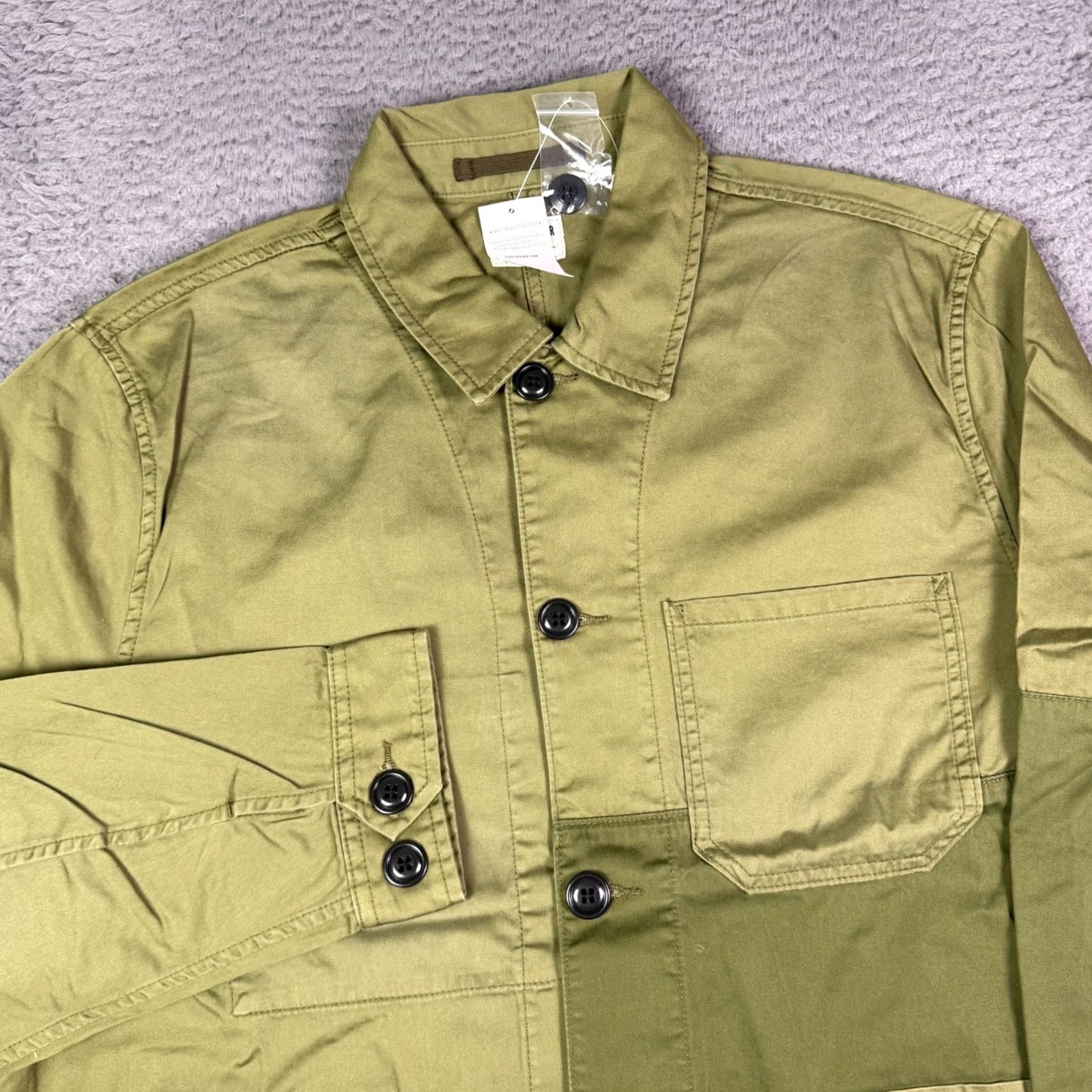 Todd Snyder Todd Snyder Patched French Chore Coat Mens L Green Military Shirt Jacket NEW Size US L / EU 52-54 / 3 - 2 Thumbnail