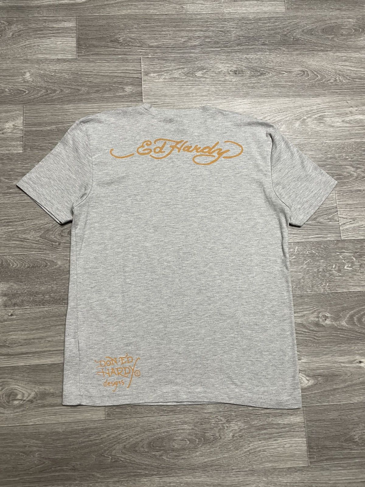 Ed Hardy Vintage Ed Hardy Big Logo Rhinestones T-Shirt Size US L / EU 52-54 / 3 - 12 Thumbnail