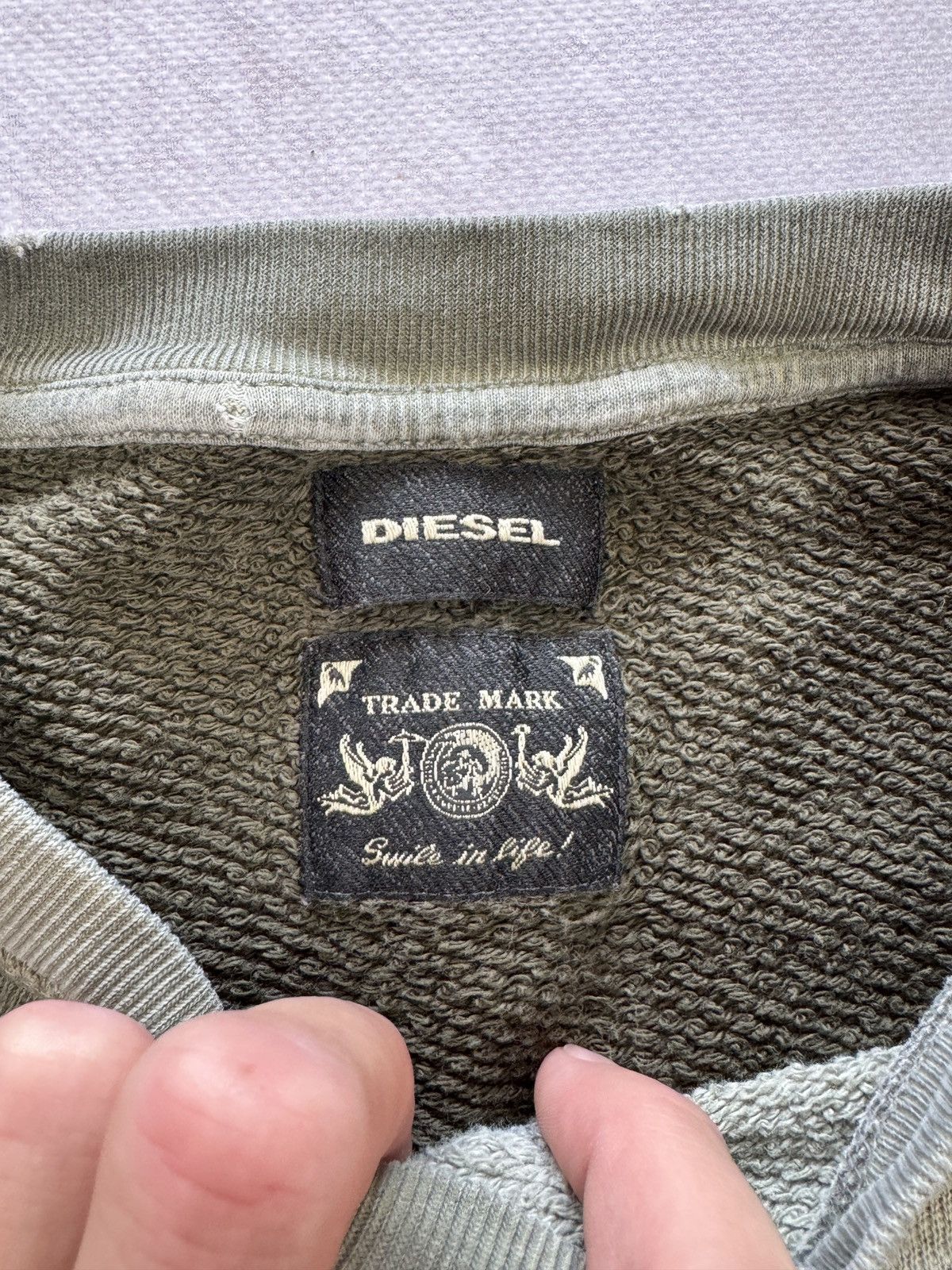 Diesel Diesel Distresed Crewneck Archive Vintage Y2K Size US L / EU 52-54 / 3 - 6 Thumbnail