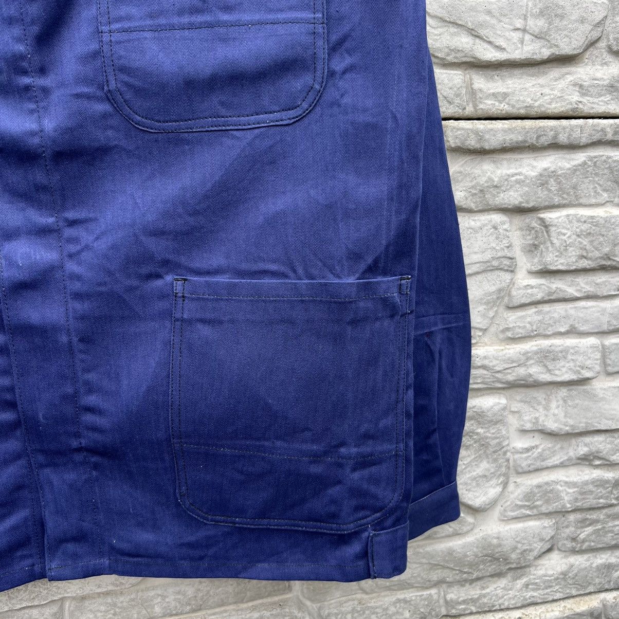 Vintage French herringbone HBT sanfor works jacket Size US M / EU 48-50 / 2 - 9 Thumbnail