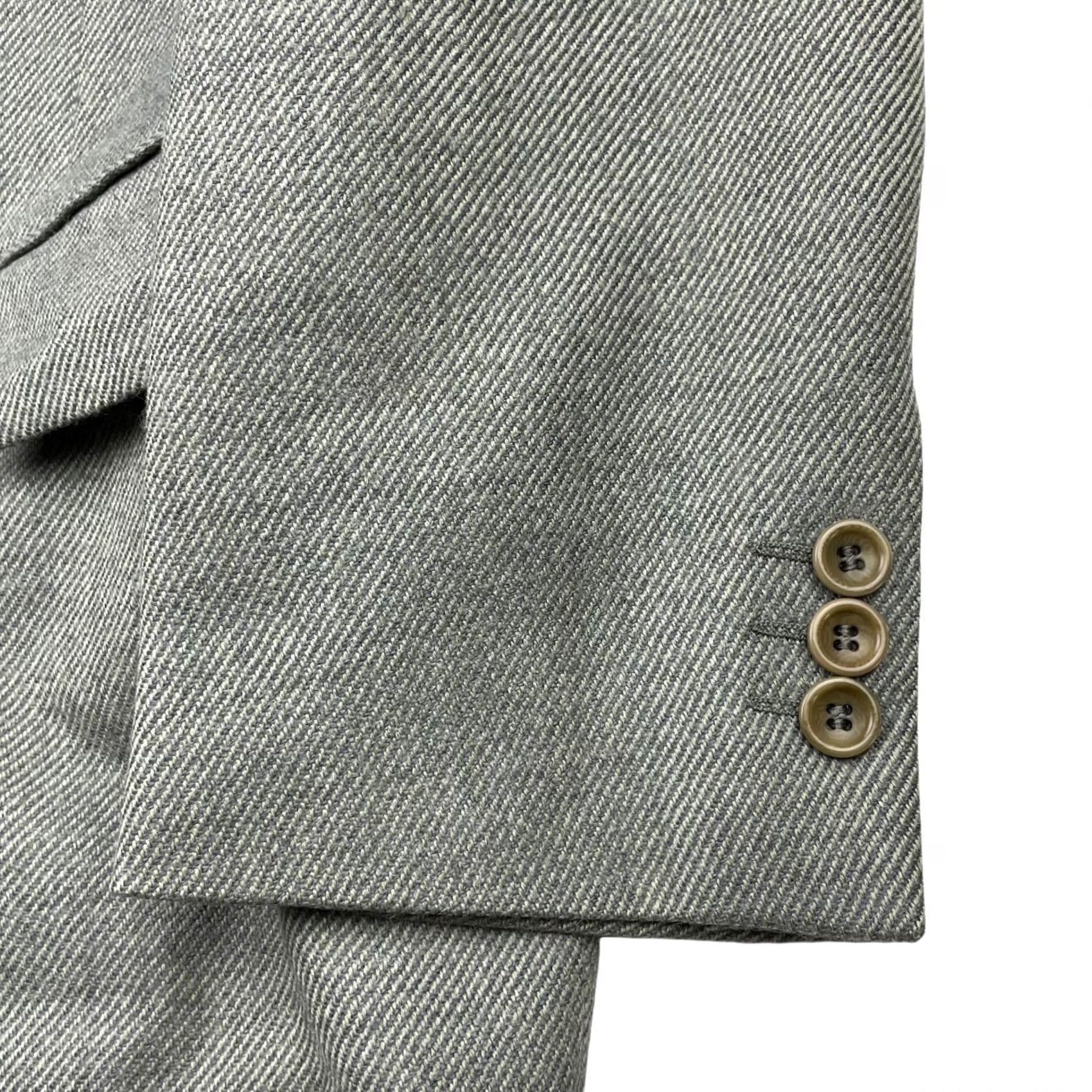 Canali Canali Blazer Men's Flannel Tweed Green/Gray 42R US Italy Wool Size 42R - 4 Thumbnail