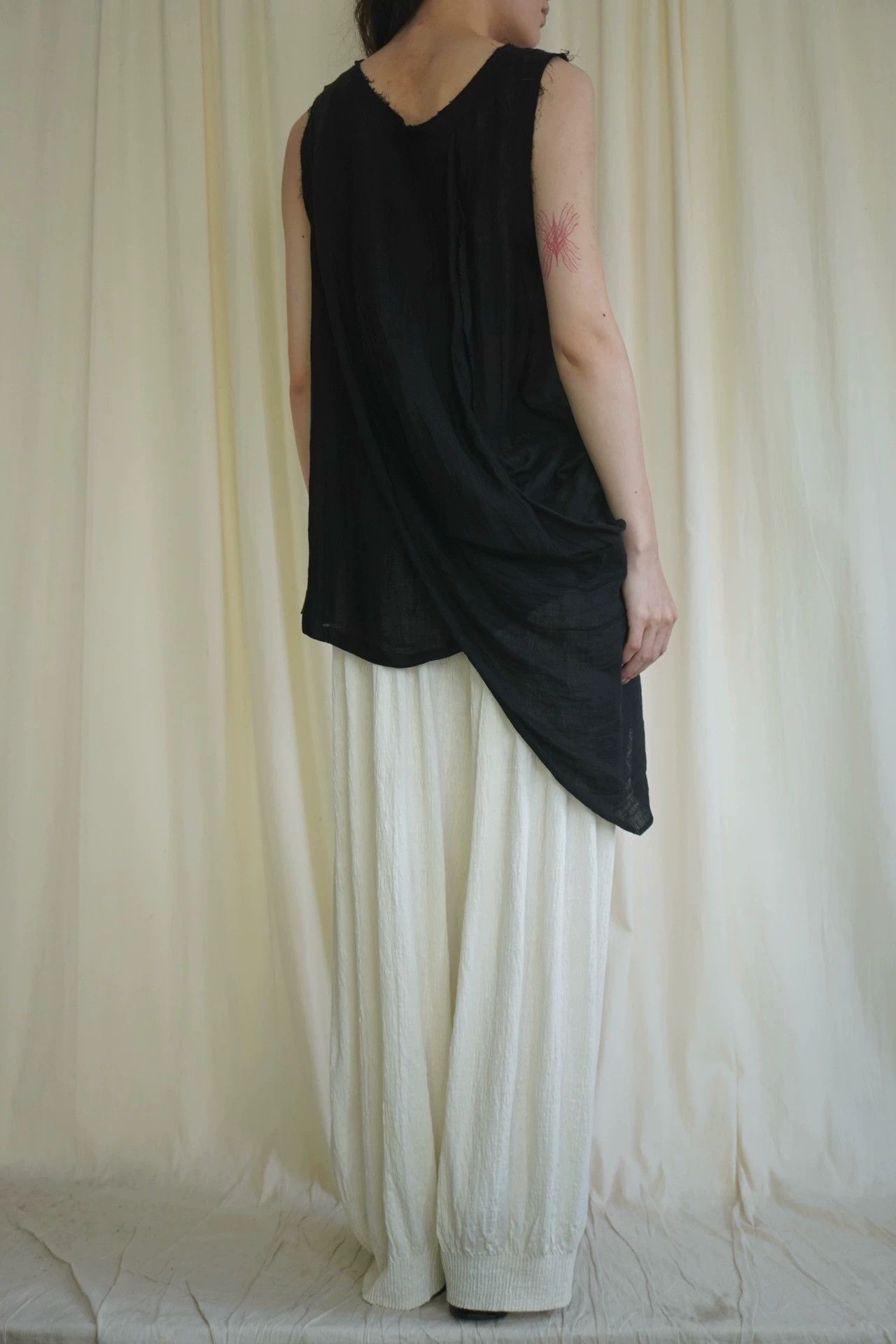 Yohji Yamamoto Yohji Yamamoto 2000s Linen Suspender Sleeveless Top Size ONE SIZE - 3 Thumbnail