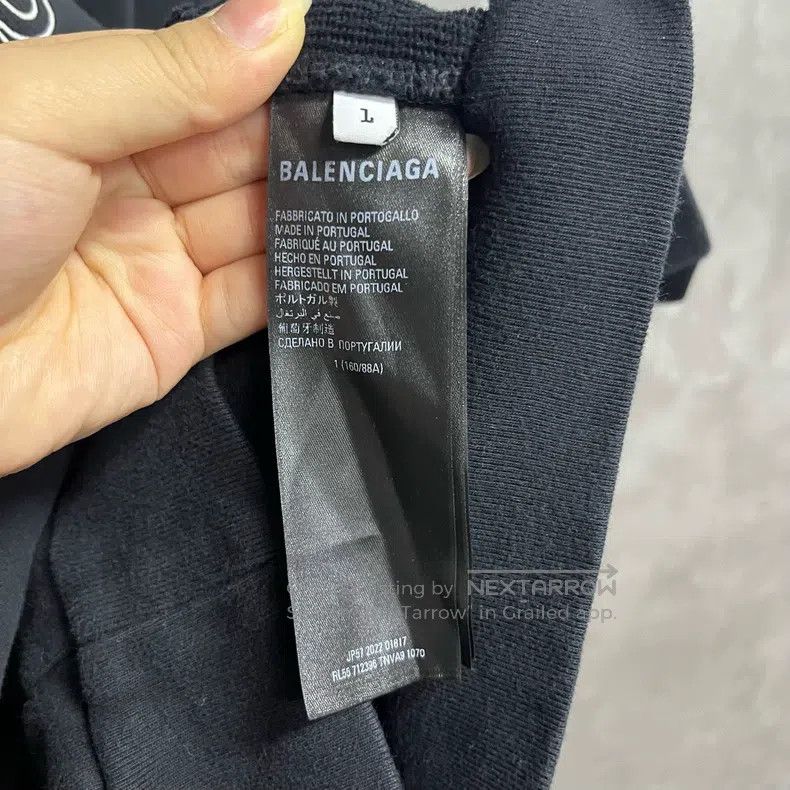 Balenciaga Balenciaga Black joint Logo letter printed hooded sweater Size US S / EU 44-46 / 1 - 4 Thumbnail