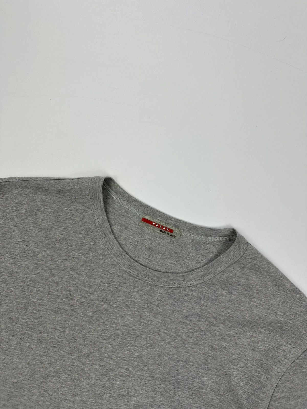 Prada Prada Sport SS99 Grey Cotton Boxy Tee Size US L / EU 52-54 / 3 - 2 Thumbnail
