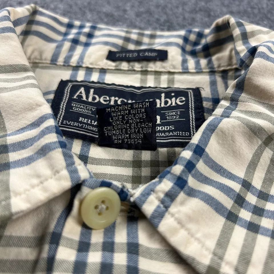 Abercrombie & Fitch Abercrombie & Fitch Shirt Mens Medium Plaid Fitted Camp Size US M / EU 48-50 / 2 - 4 Thumbnail