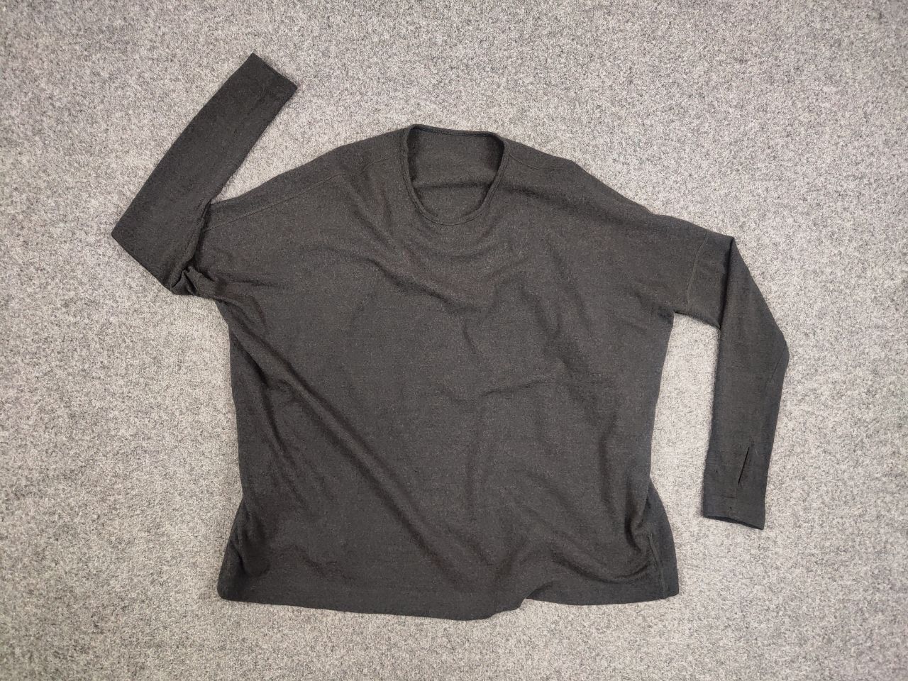 Designer Christa De Carouge Design Gray Wool Oversized Light Sweater Size ONE SIZE - 12 Thumbnail