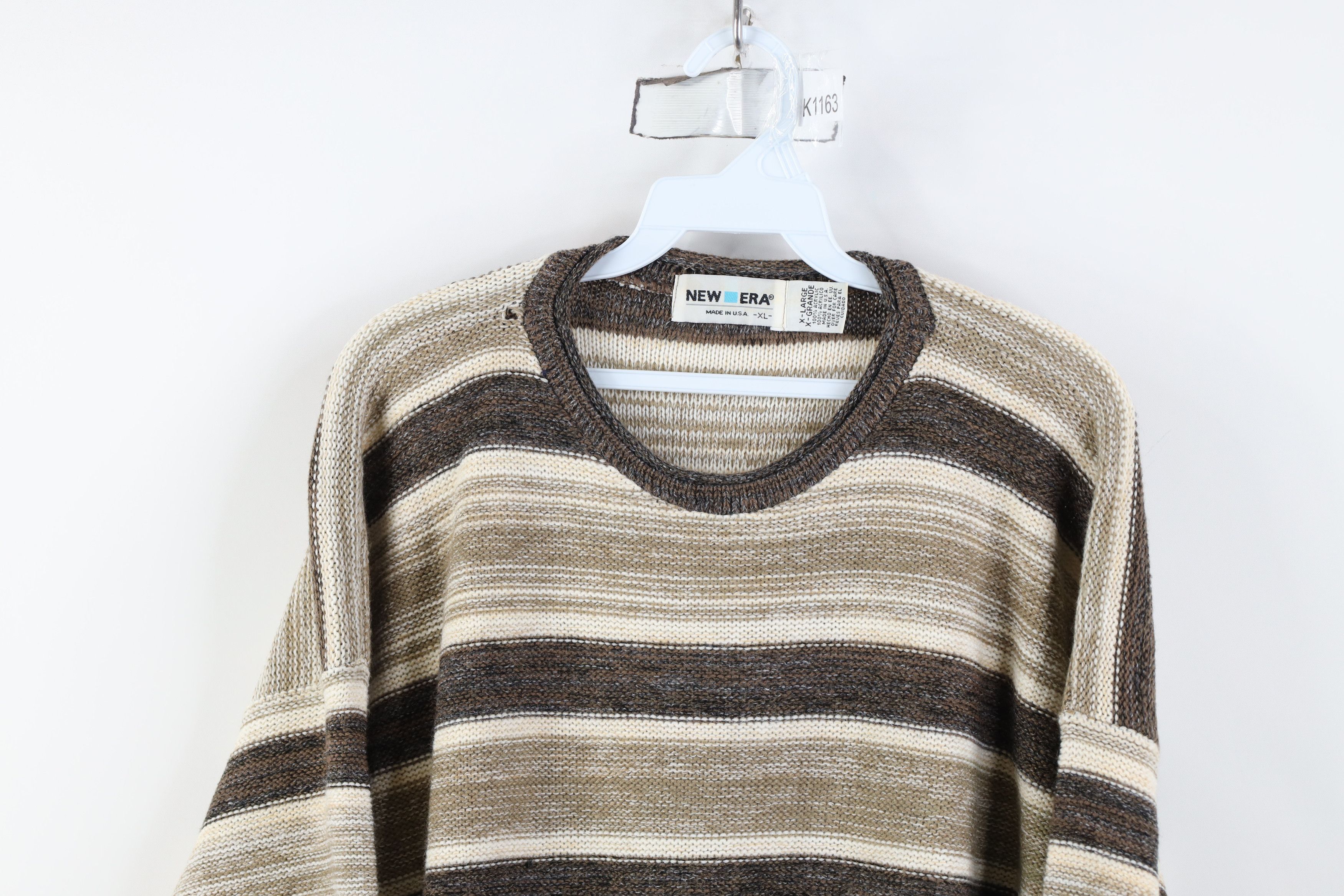 Vintage Vintage 90s Streetwear Marled Knit Sweater Earth Tone USA Size XL / US 12-14 / IT 48-50 - 2 Thumbnail