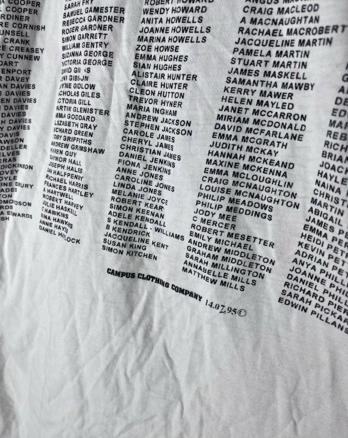 Fruit Of The Loom Vintage mens t-shirt Crazy shirt 1995 size Xl Size US XL / EU 56 / 4 - 10 Thumbnail