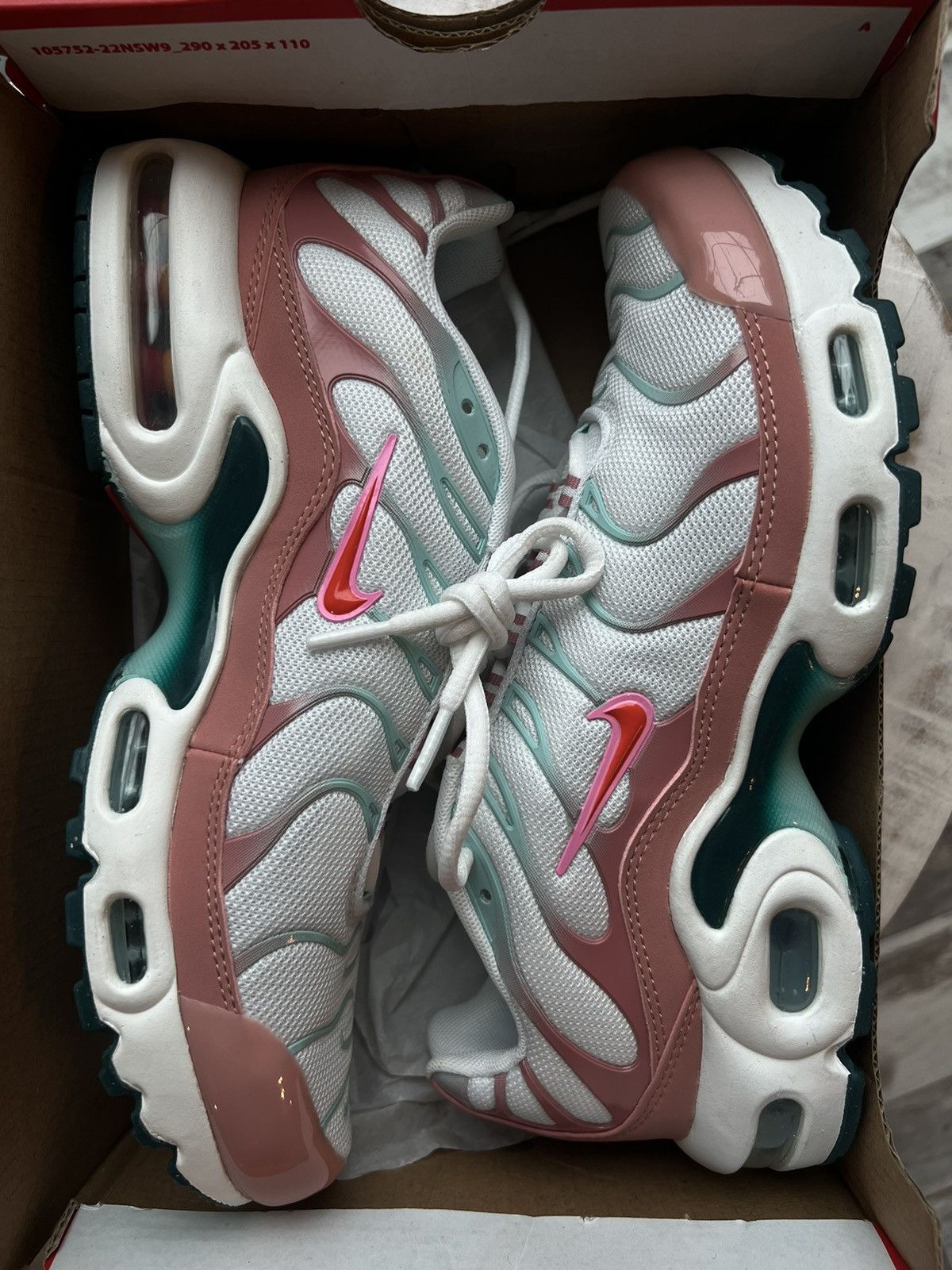 Nike Nike Air Max Plus Red Stardust Jade Ice Size 8.5w 7y Size US 8.5 / IT 38.5 - 9 Thumbnail