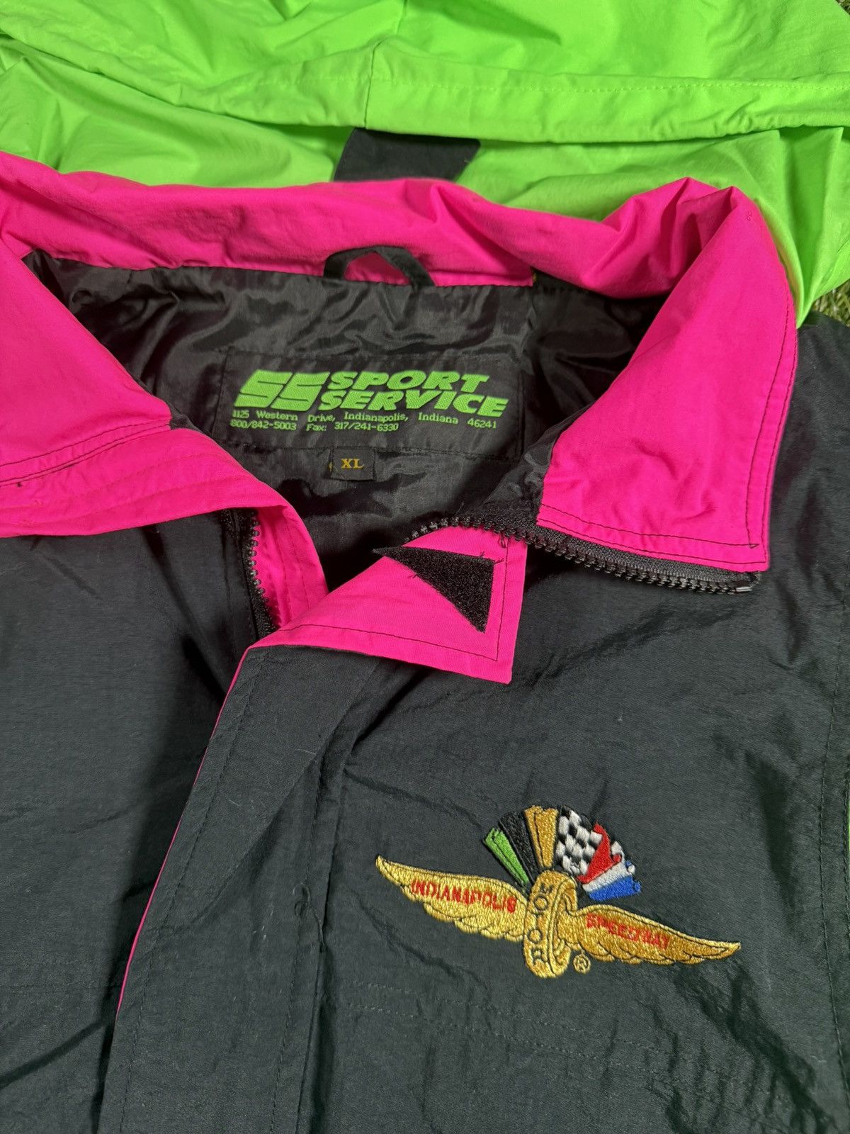 NASCAR Vintage 90s Indy 500 Neon Racing Fall Essential Boxy Jacket Size US XL / EU 56 / 4 - 2 Thumbnail