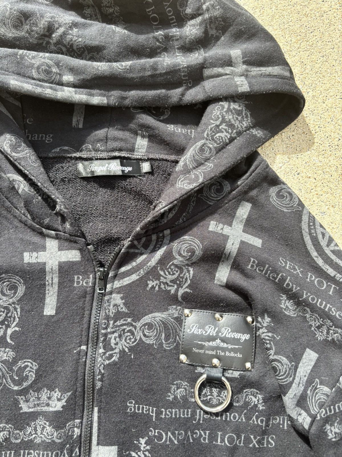 Sex Pot ReVeNGe Sex Pot Revenge Upside Down Crucifix Vkei Grunge Punk Jacket Size US XL / EU 56 / 4 - 4 Thumbnail