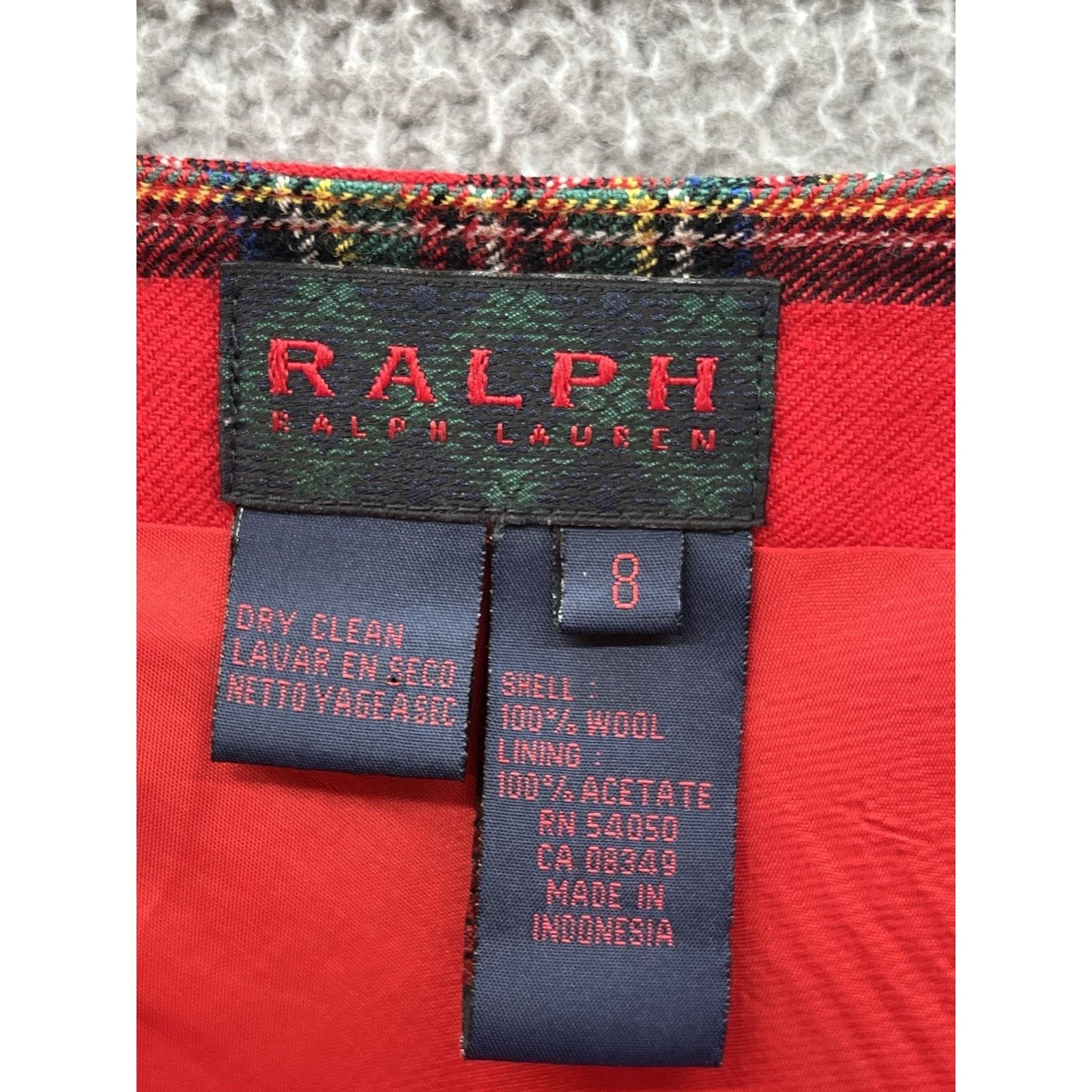 Lauren Ralph Lauren Ralph Ralph Lauren Red Plaid Maxi Skirt 100% Wool Women’s 8 Size 30" / US 8 / IT 44 - 3 Thumbnail