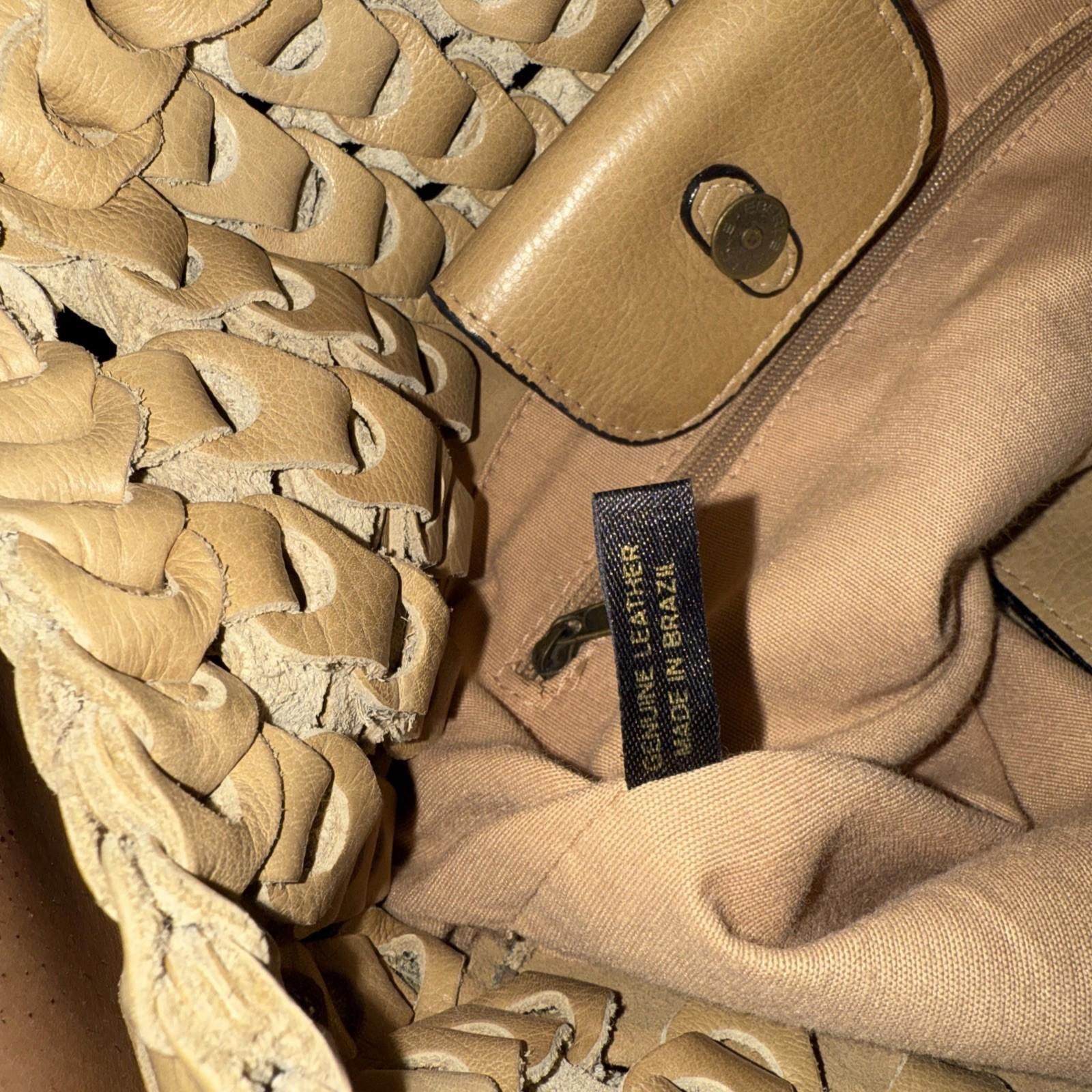 The Unbranded Brand Brazilian Leather Suede Woven Indie Boho Shoulder Bag Size ONE SIZE - 6 Thumbnail