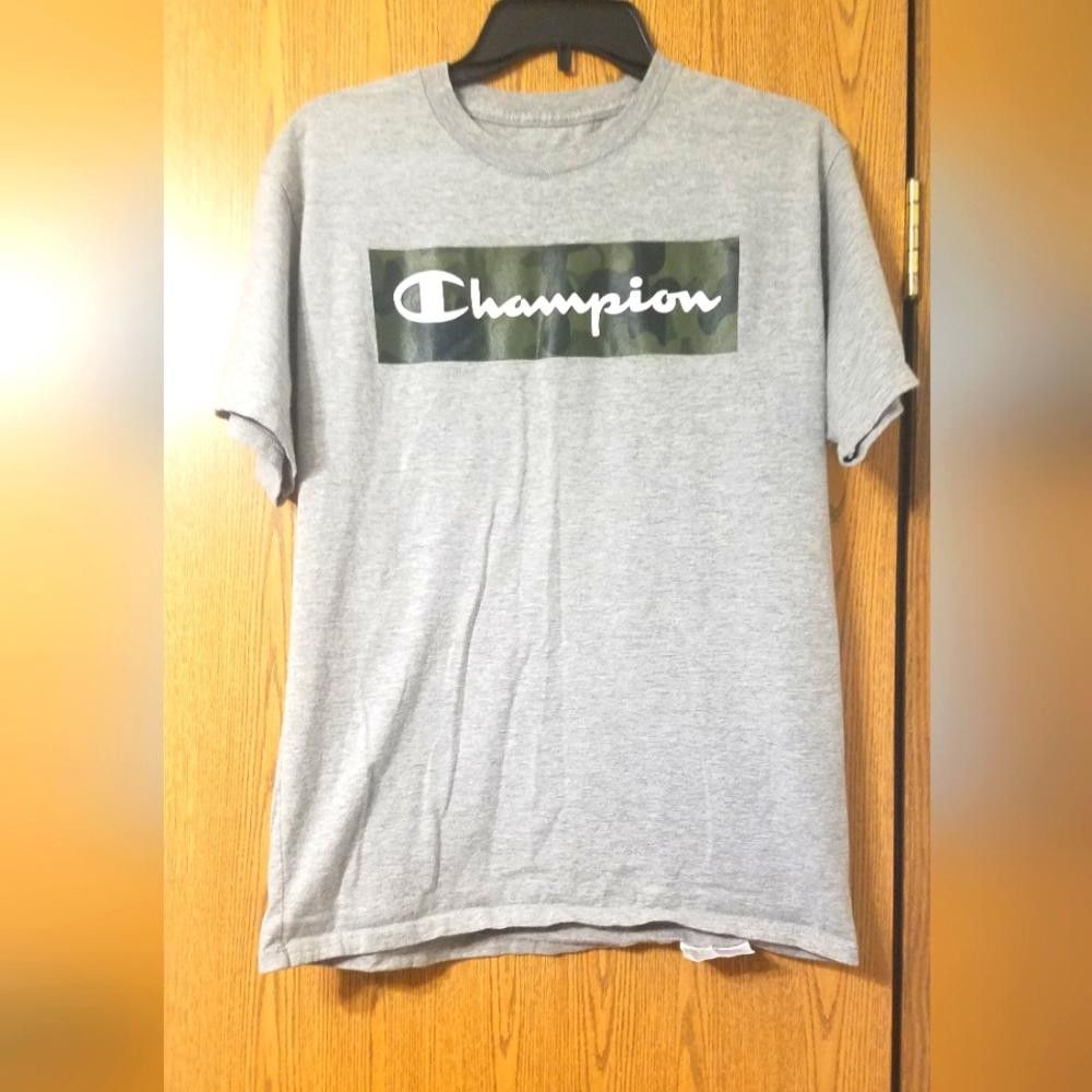 Champion Champion Gray Men's T-Shirt Medium Size US M / EU 48-50 / 2 - 1 Thumbnail