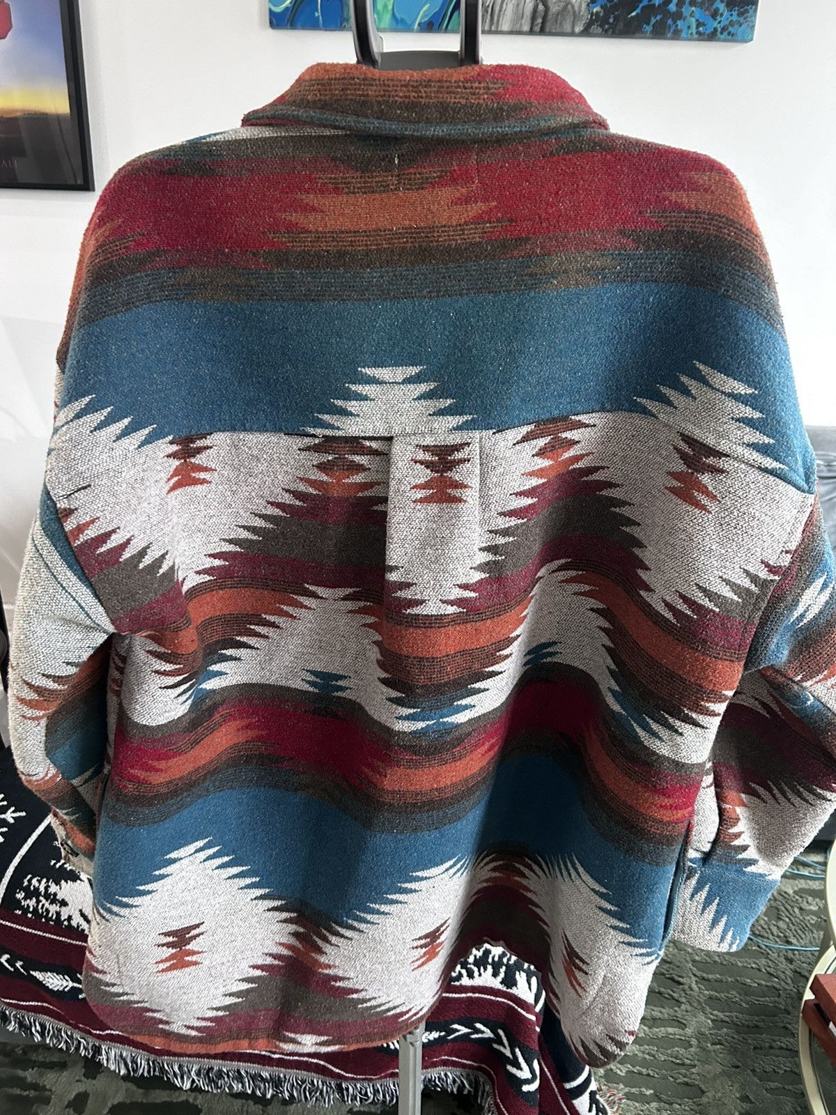 Vintage Vintage Southwestern Pattern Jacket - Oversized Fit Size US L / EU 52-54 / 3 - 2 Thumbnail