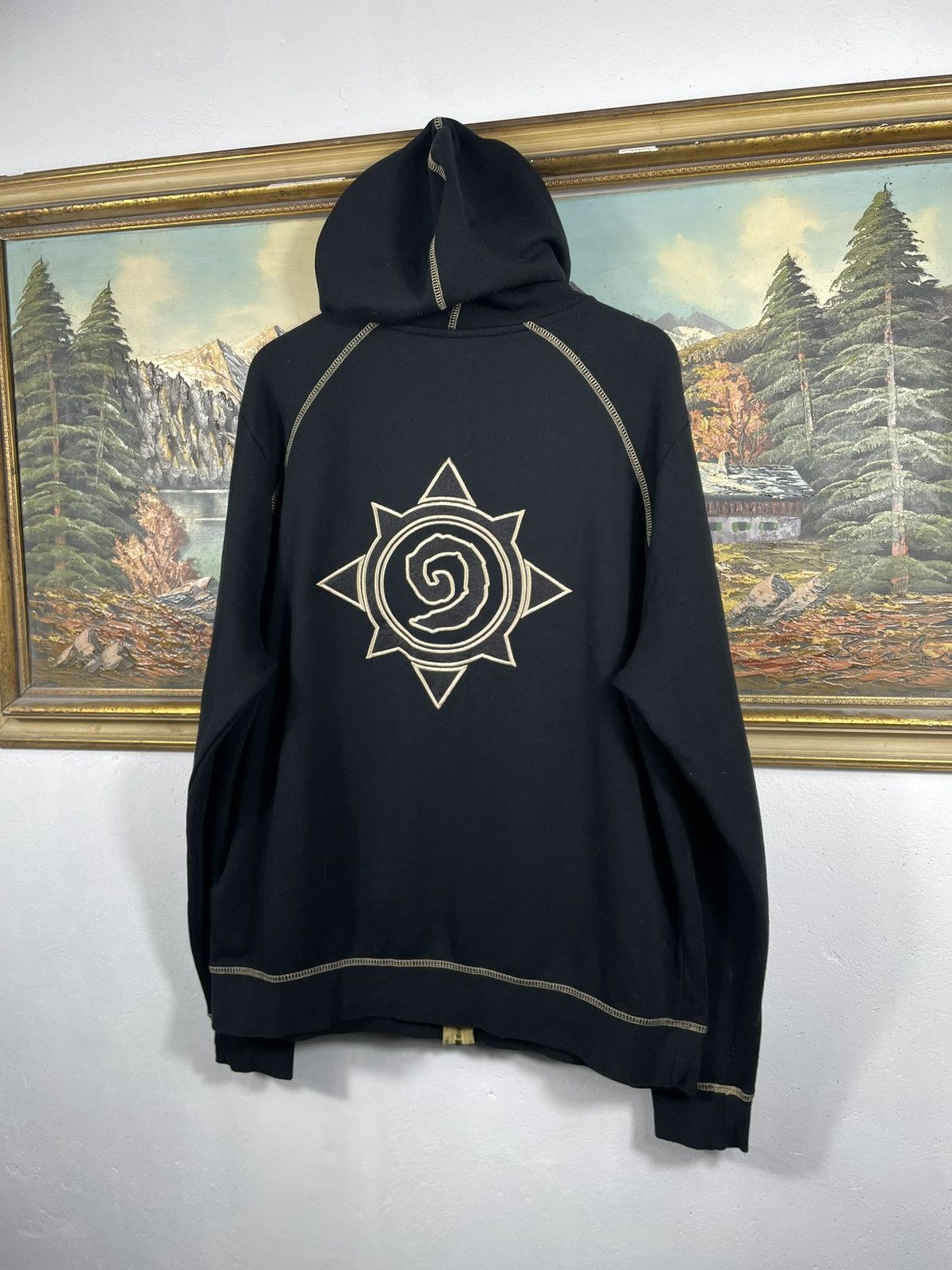Playstation × The Game × Vintage Black zip up the game gaming hoodie Hearthstone Blizzard Size US XL / EU 56 / 4 - 8 Thumbnail