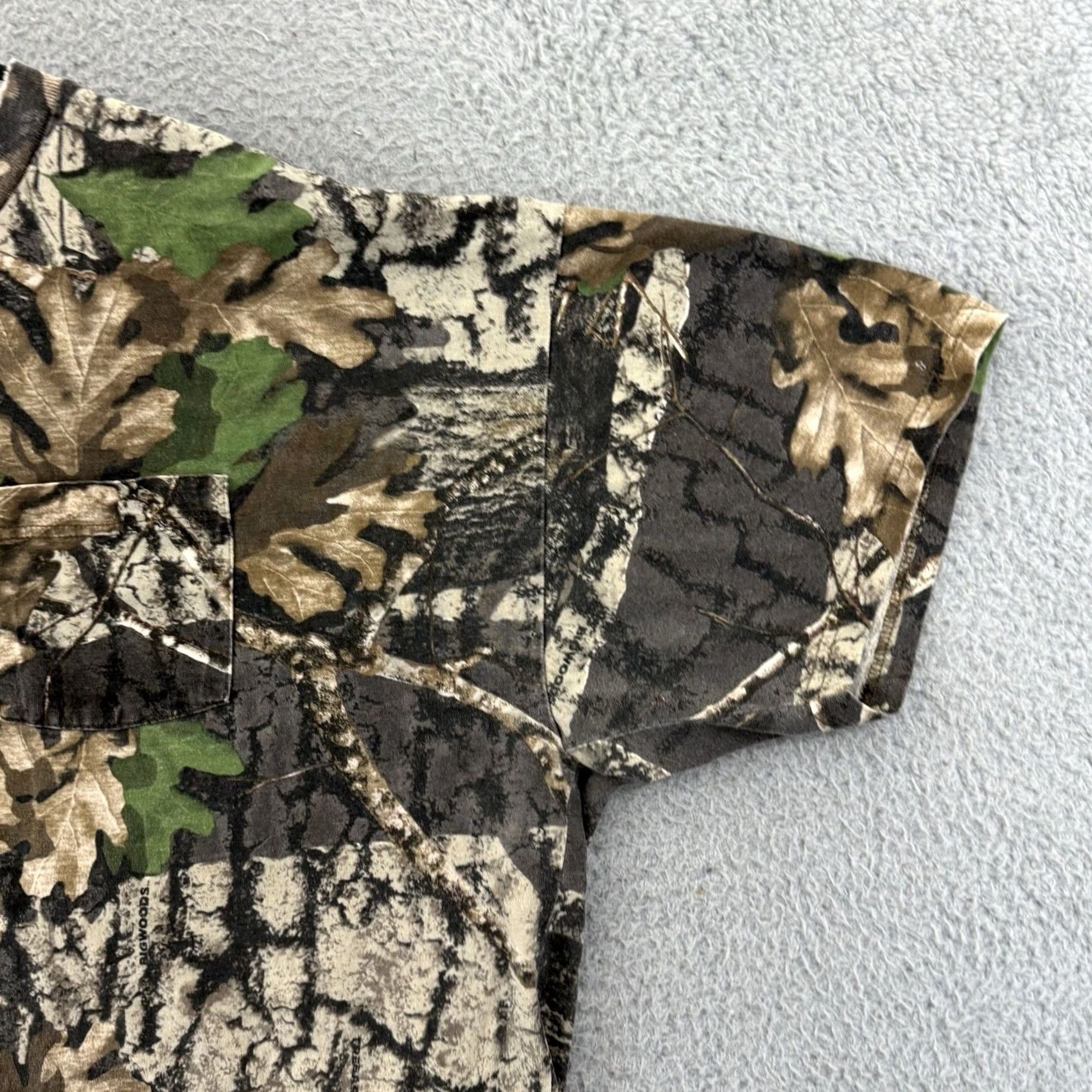 Jerzees VINTAGE Jerzees Shirt Mens 2XL Camouflage Outdoors 90s Hunting USA Brown Cotton Blend Knit Crew Neck Long Sleeve Pockets All Seasons Logo 1990s Size US XXL / EU 58 / 5 - 5 Thumbnail