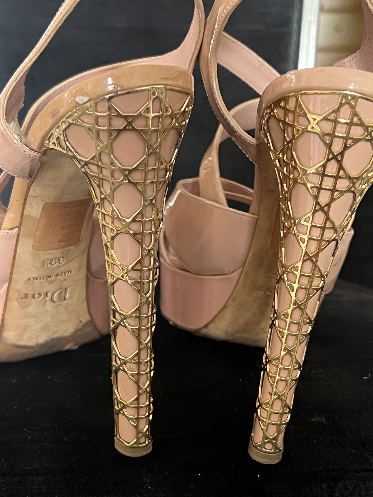 Dior Dior Nude Patent Leather Platform Heels Size US 8.5 / IT 38.5 - 16 Thumbnail