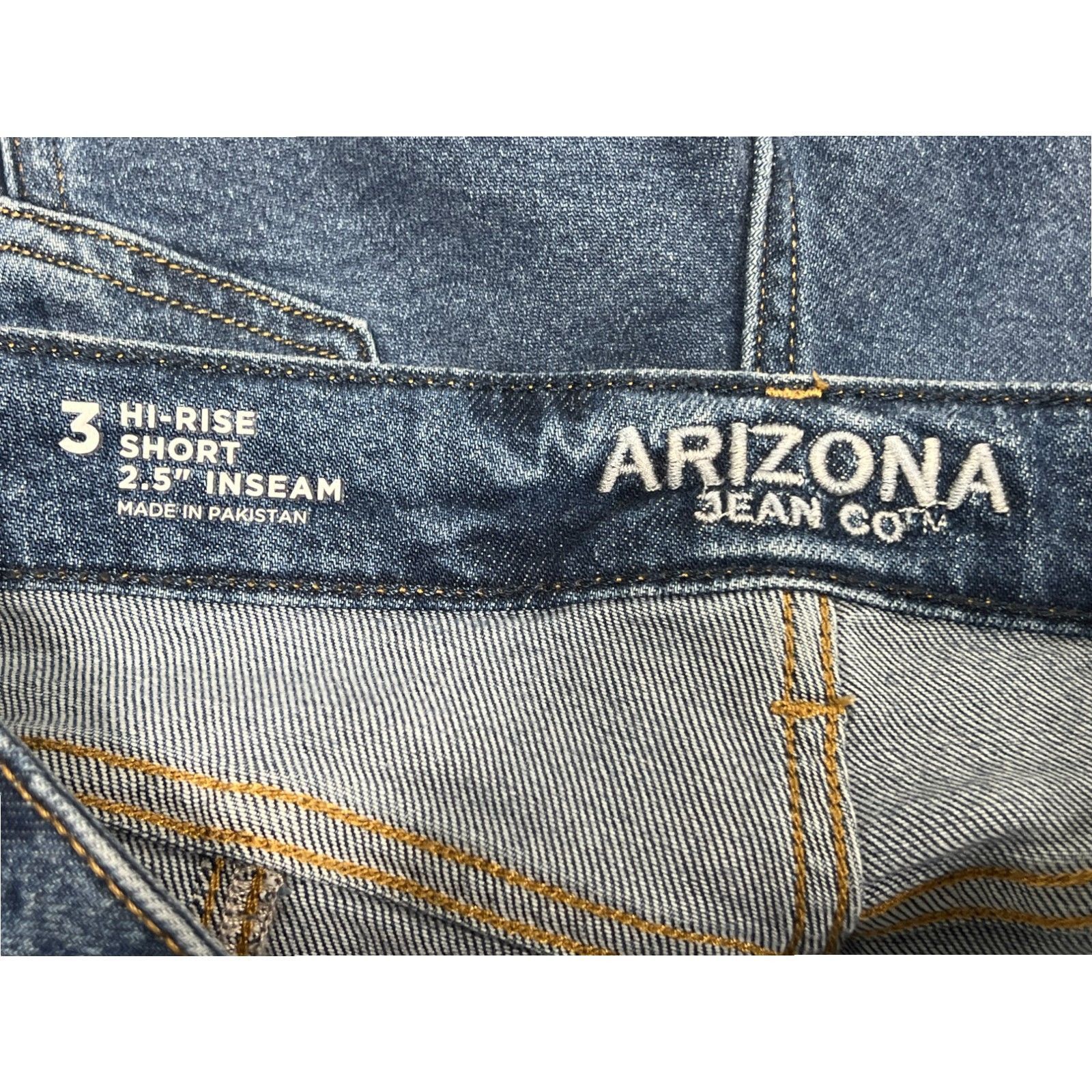 Arizona Jean Co. Arizona - Women's High Rise Denim Short - Juniors - Blue - 3 Size 28" / US 6 / IT 42 - 13 Thumbnail