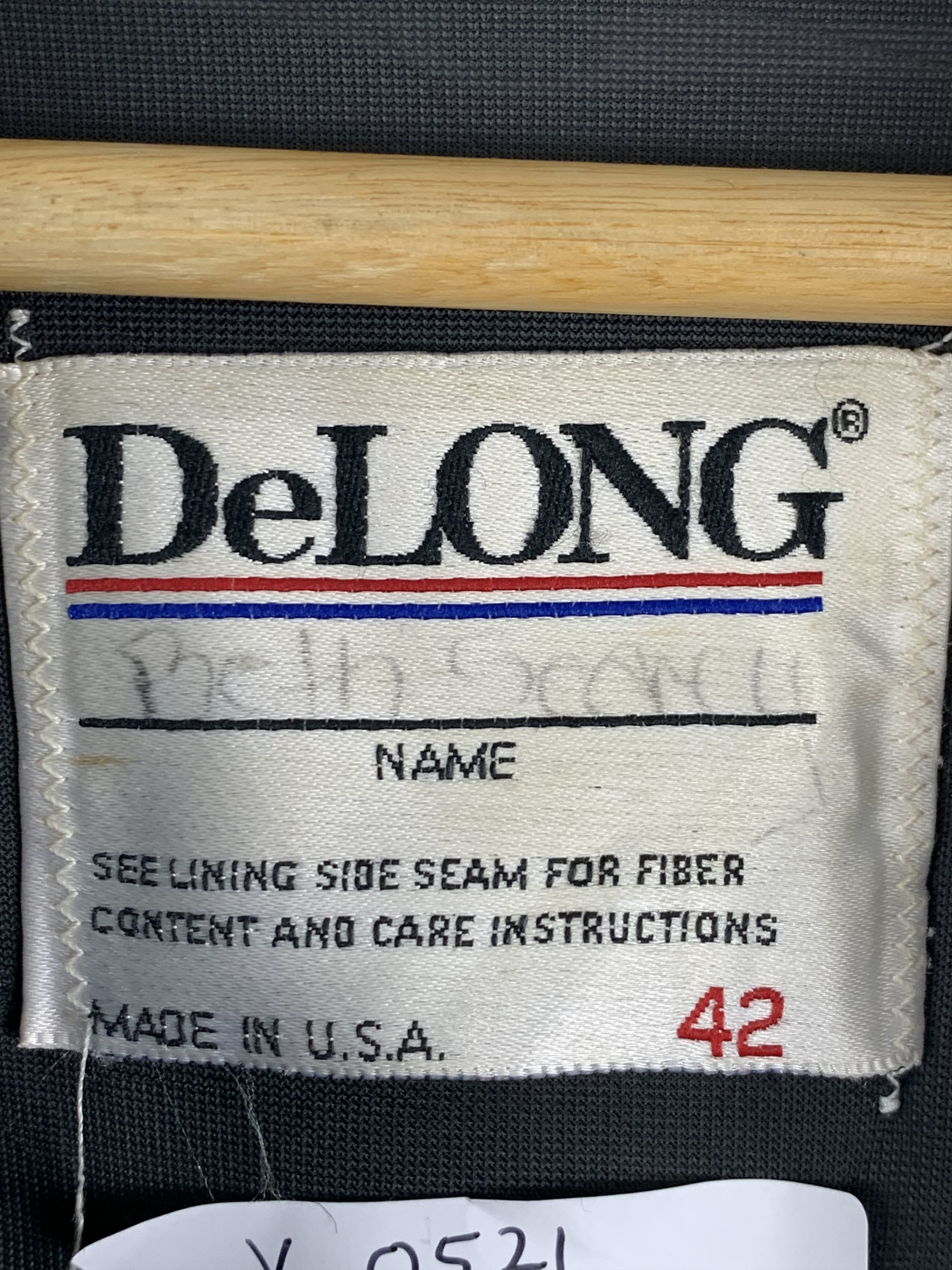 Delong Vintage 80s Wool Delong Varsity Jacket Hoodie V0521 Size US XS / EU 42 / 0 - 5 Thumbnail