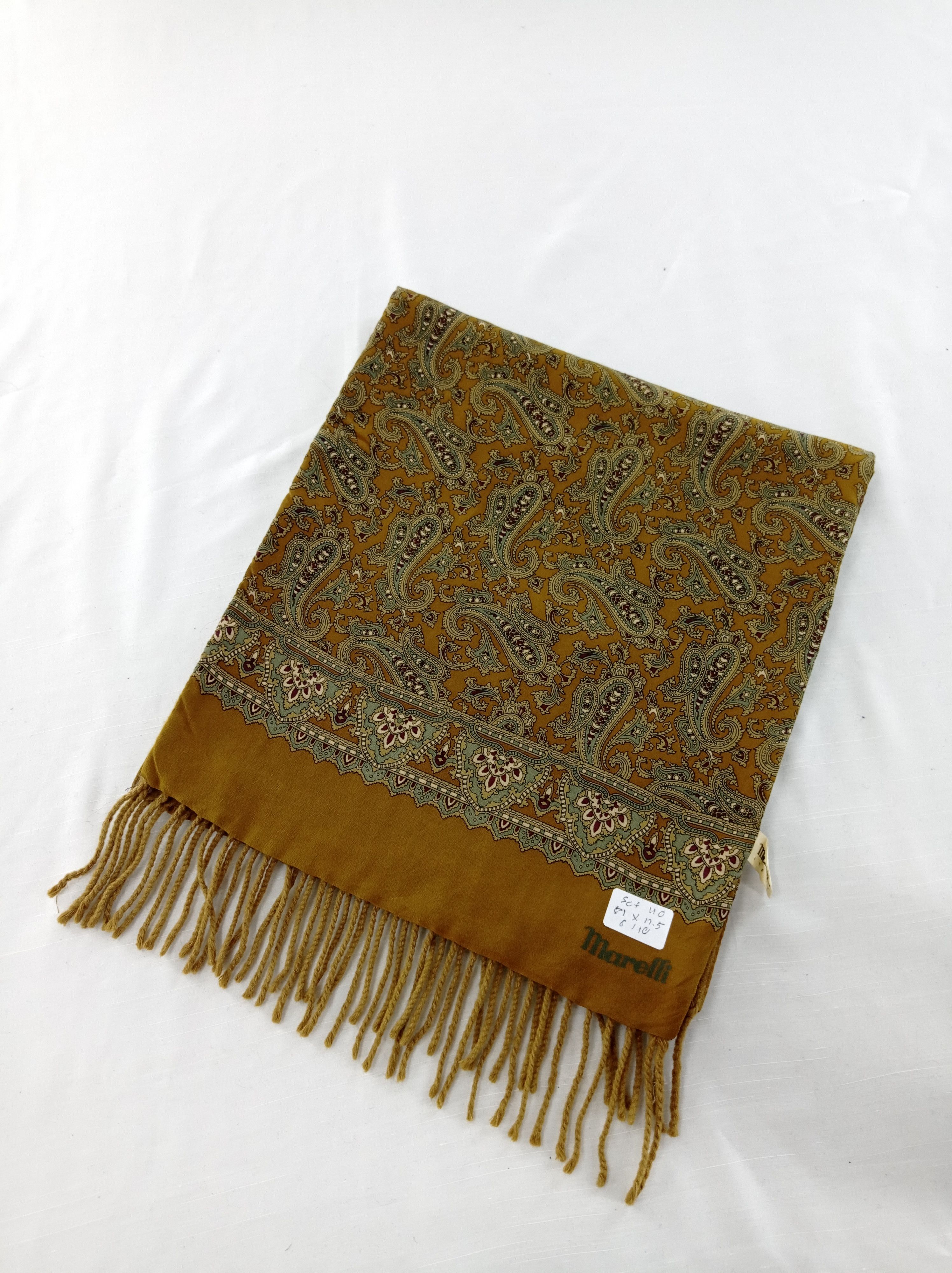 Vintage Vintage Marelli Italy 2 Side Scarf / Muffler / Neckwear Size ONE SIZE - 2 Thumbnail