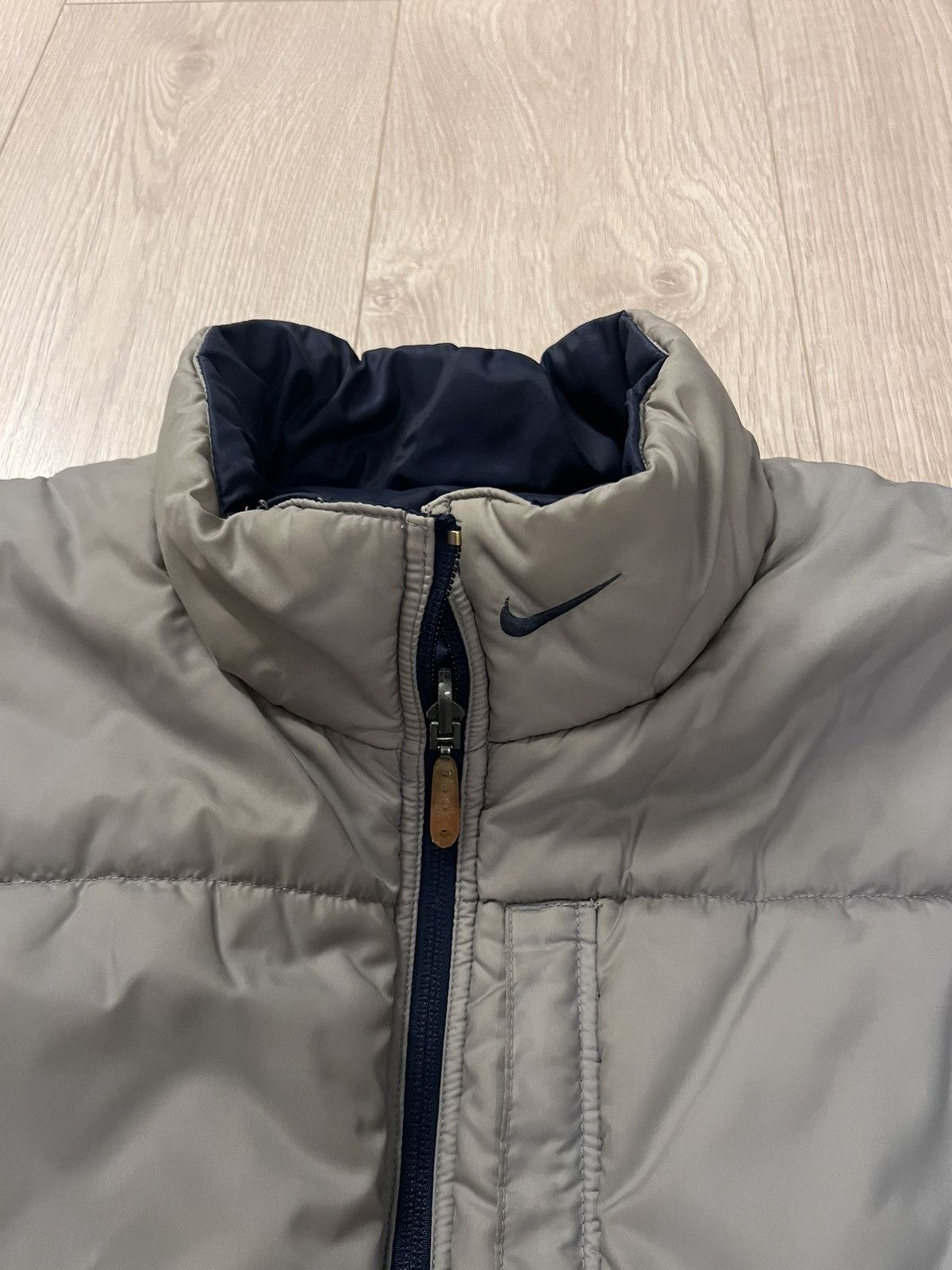 Nike × Vintage Vintage Nike puff Vest Jacket Reversible 2000 90s Y2K Navy Size US XXL / EU 58 / 5 - 7 Thumbnail